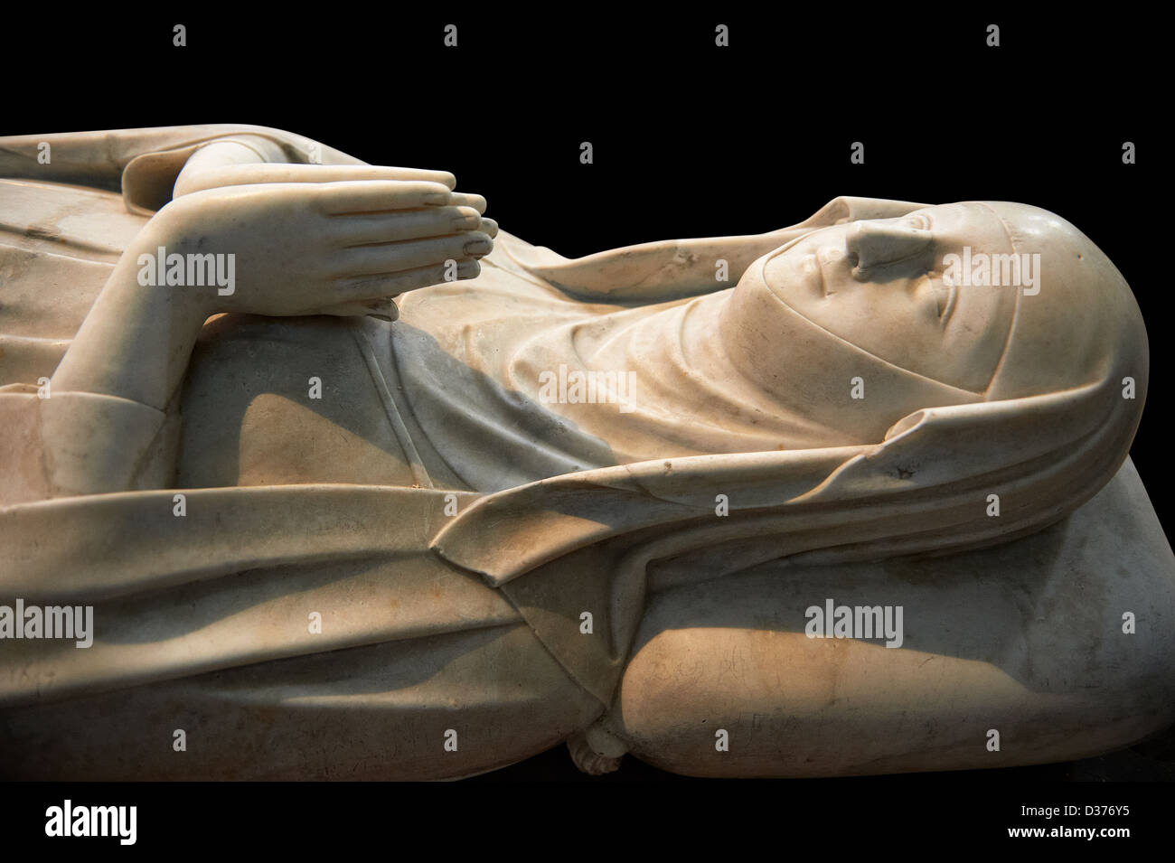 Tombeau de Blanche de France (1320) fille de Saint Louis, La Cathédrale Basilique de Saint Denis, Paris France Banque D'Images