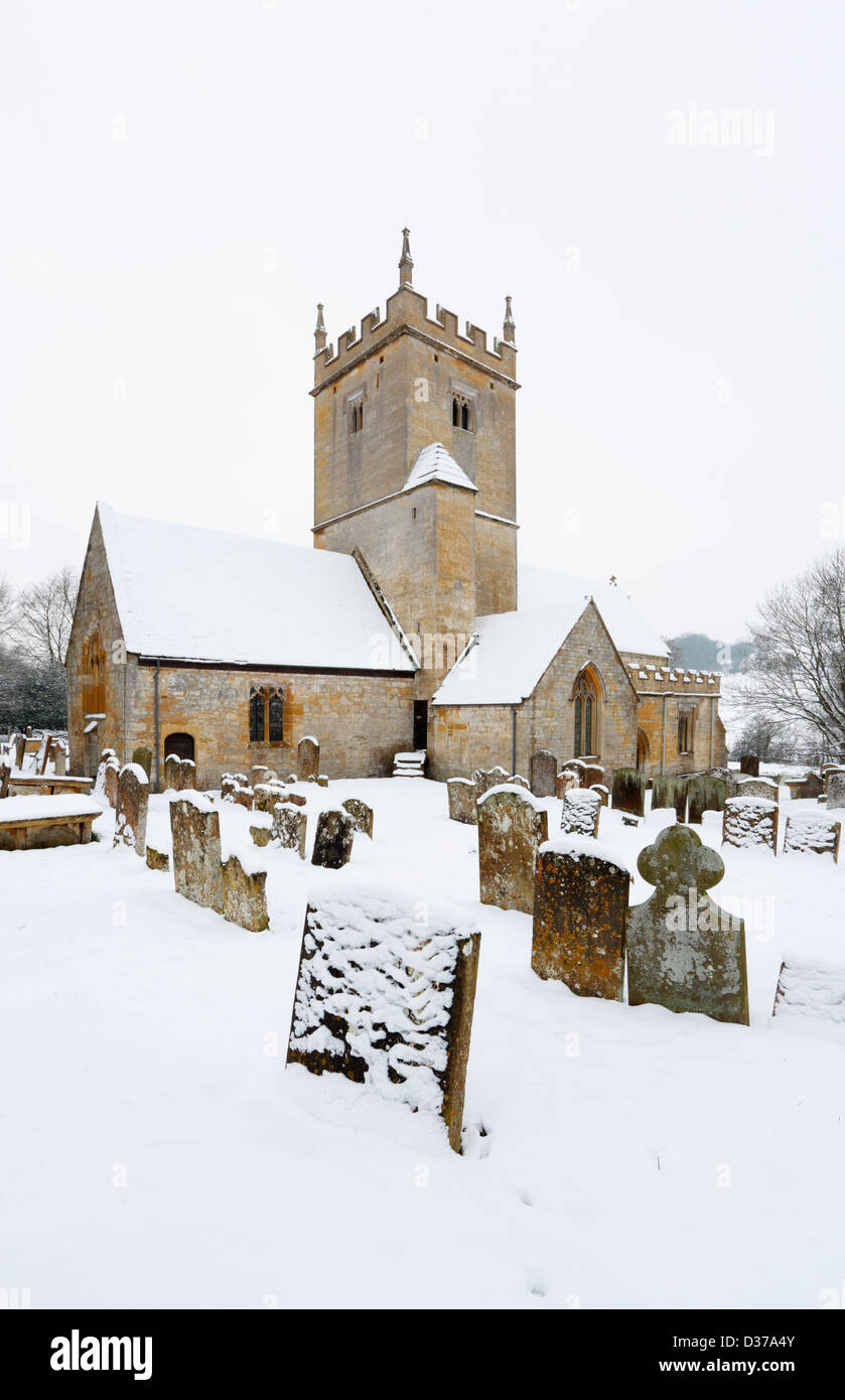 L'église St Eadburgha, Broadway. Les Cotswolds, Worcestershire, Angleterre, Royaume-Uni. Banque D'Images