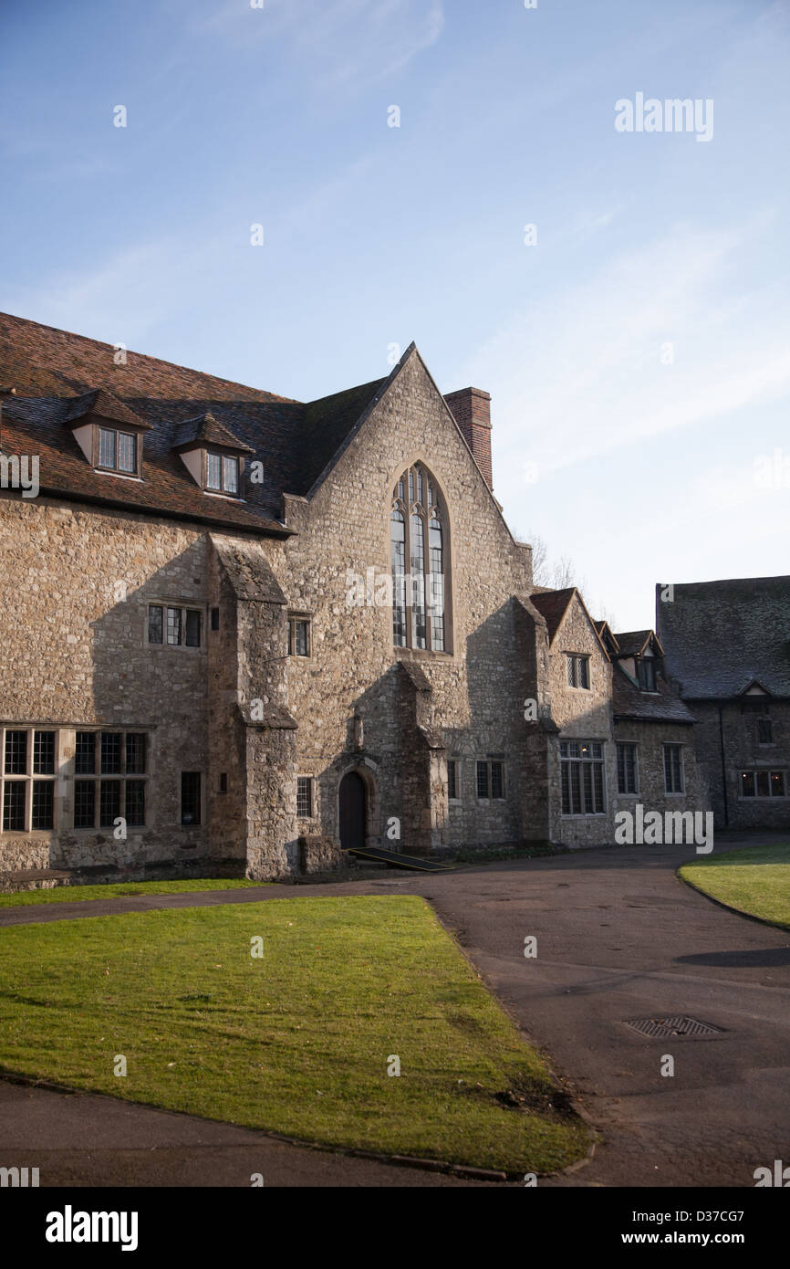 Les frères - Aylesford Priory - est une ancienne maison religieuse de l'Ordre des carmélites datant du 13e siècle Banque D'Images