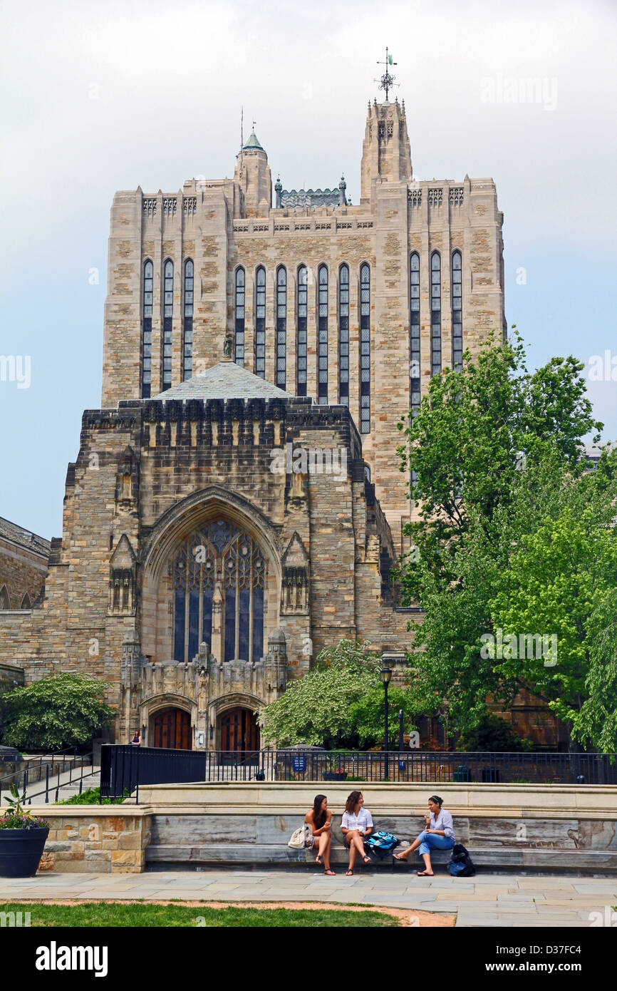 La bibliothèque de l'université de Yale Banque D'Images