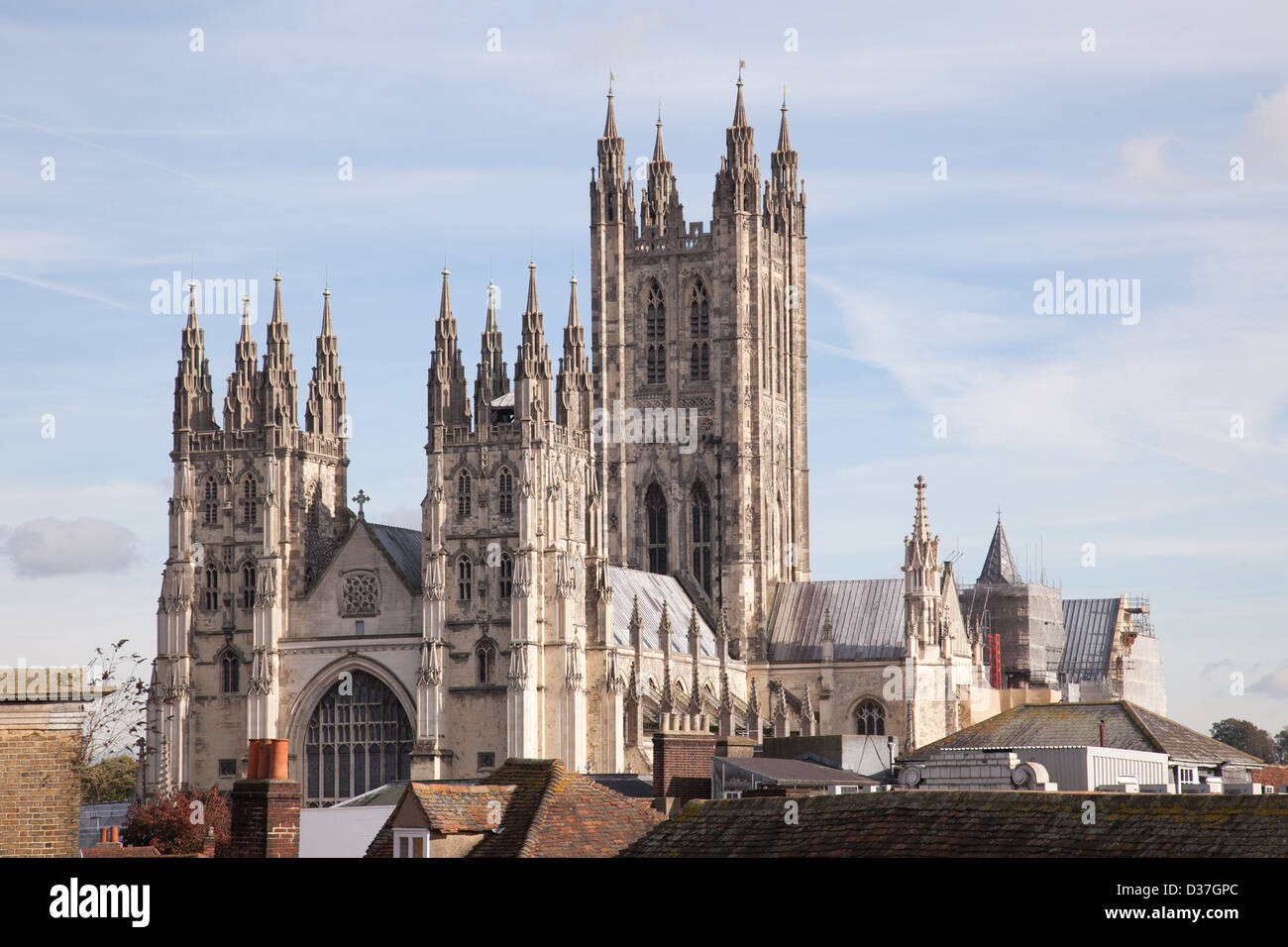 Une photo de la cathédrale de Canterbury dans le Kent UK Banque D'Images