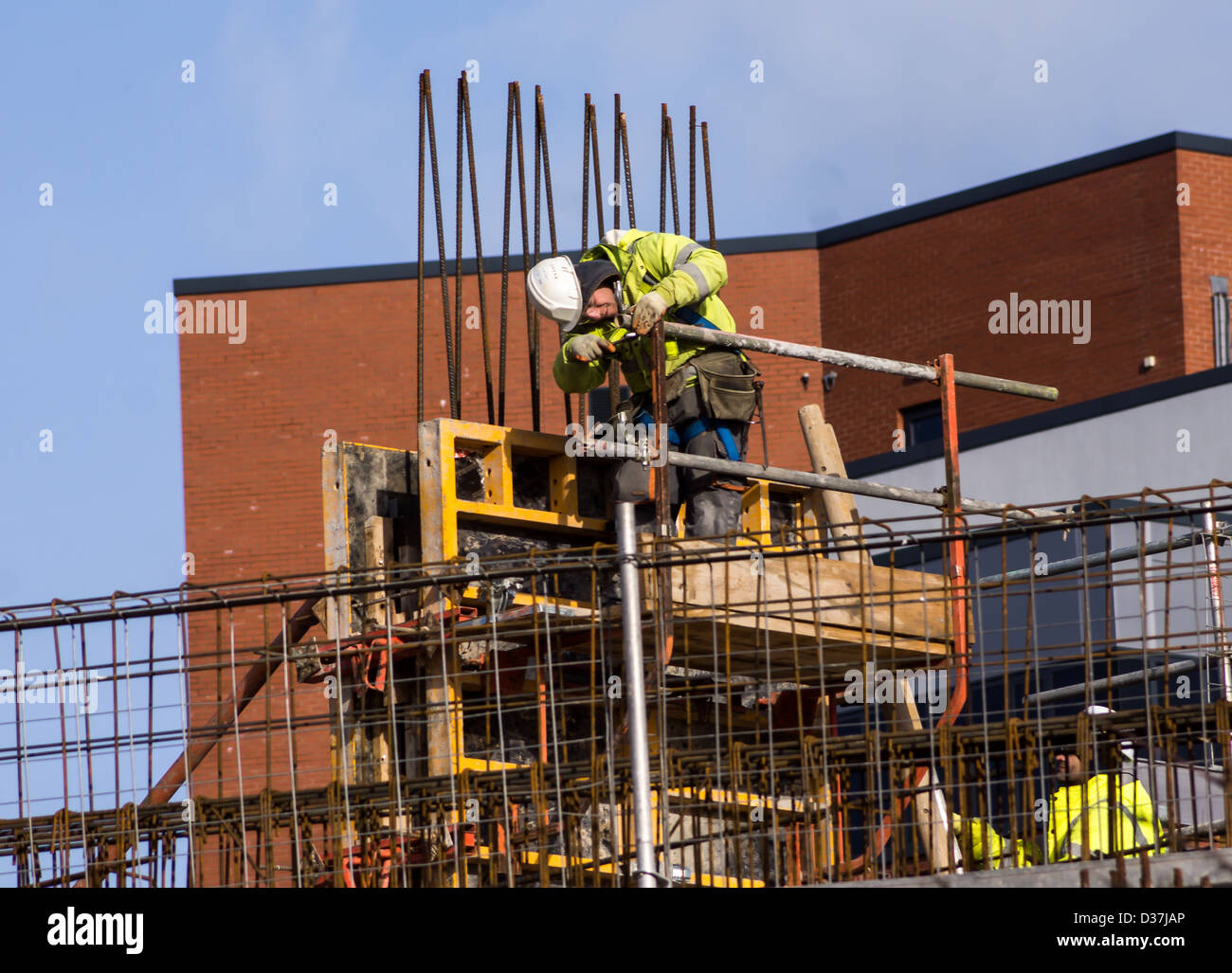 Nouvelle construction sur site de l'ancien poste de police Banque D'Images