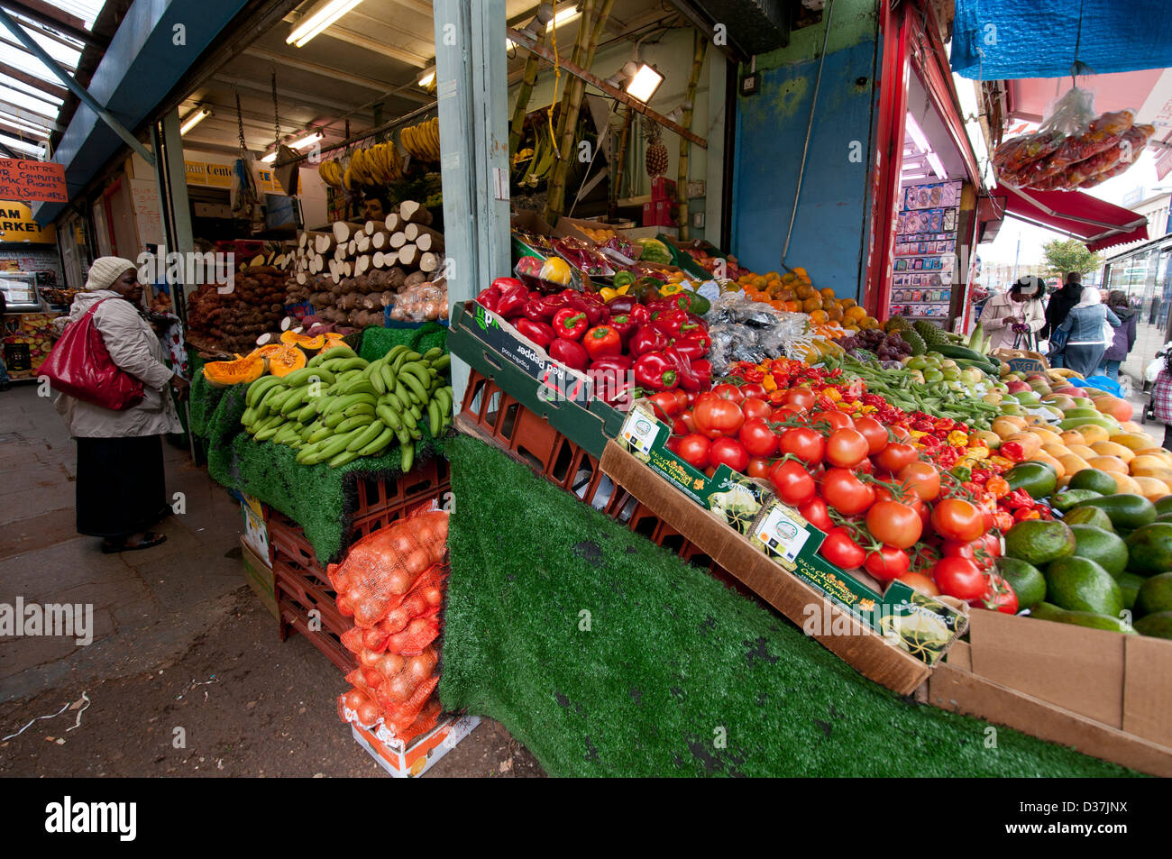 Boutique de fruits et légumes dans le sud de Londres, Lewisham Banque D'Images