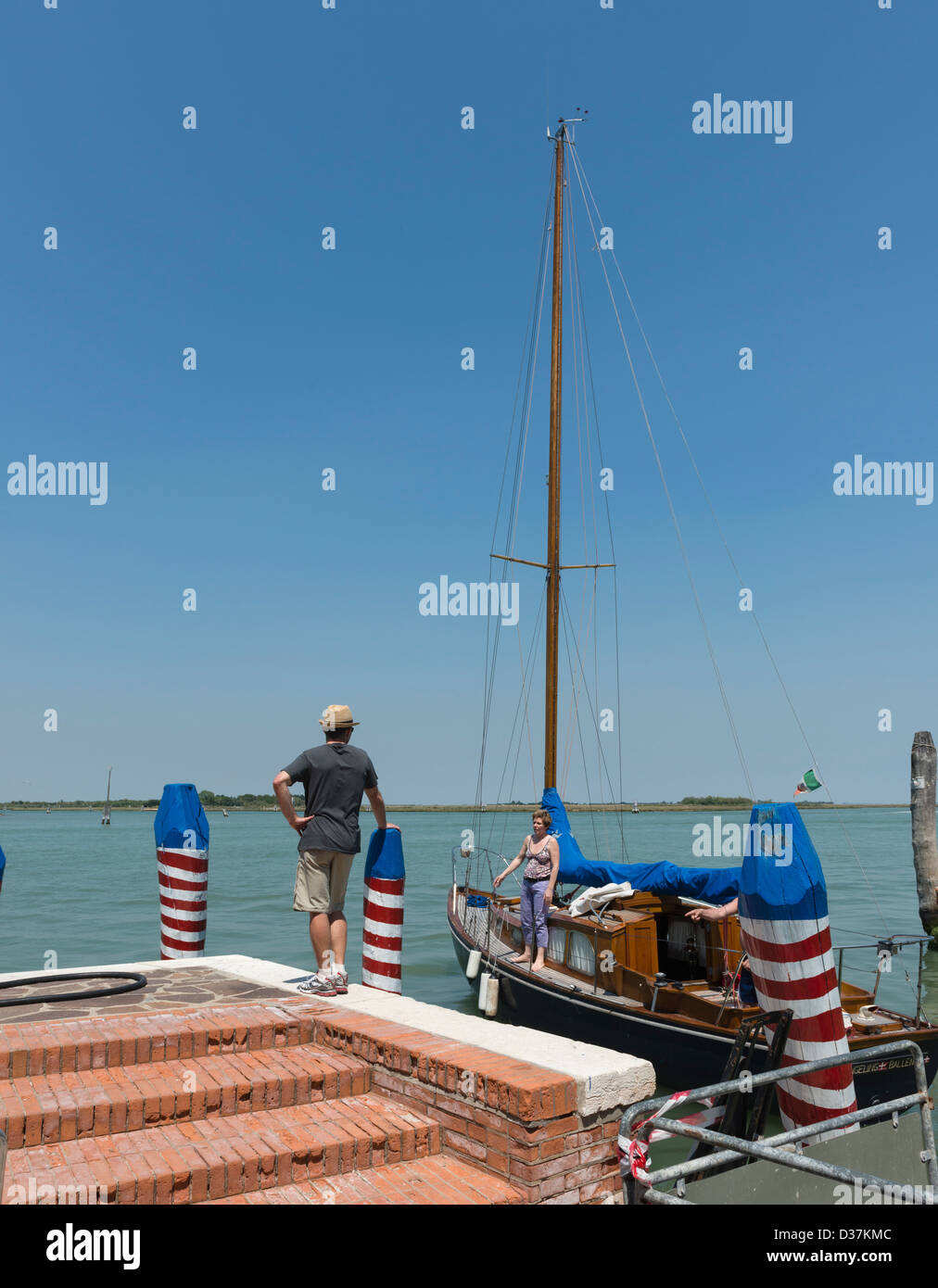 La Lagune de Venise à Burano Banque D'Images