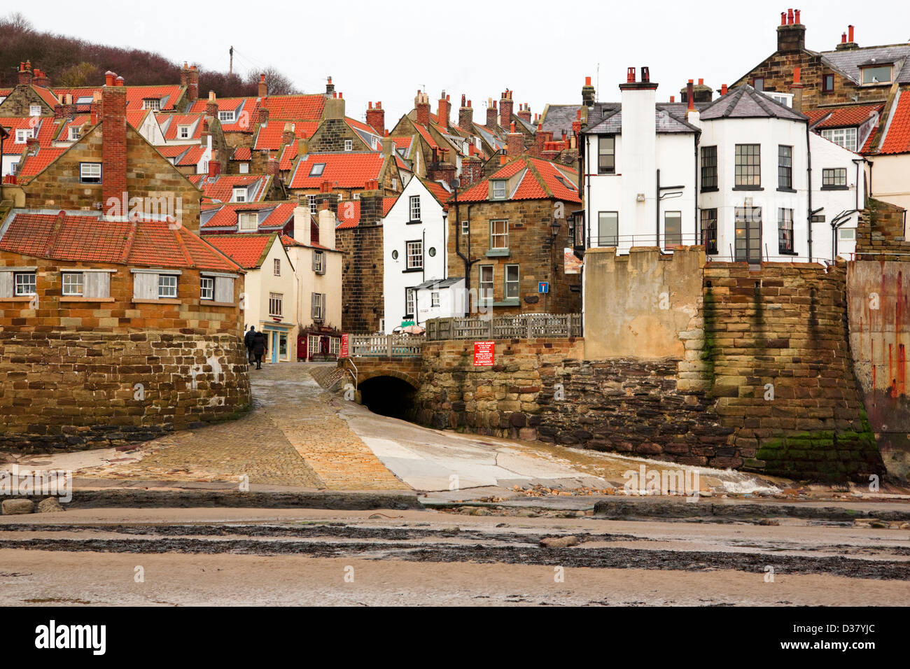 L'hôtel Bay et de halage, Scarborough, North Yorkshire Coast Banque D'Images