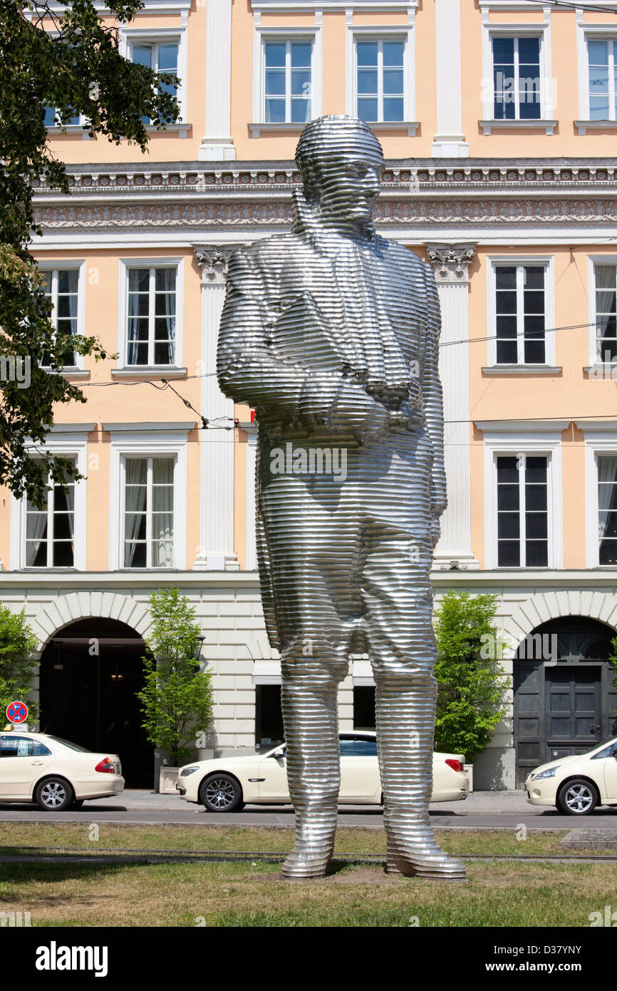 Statue de Maximilien Joseph Graf von Montgelas, Munich, Bavière, Allemagne Banque D'Images