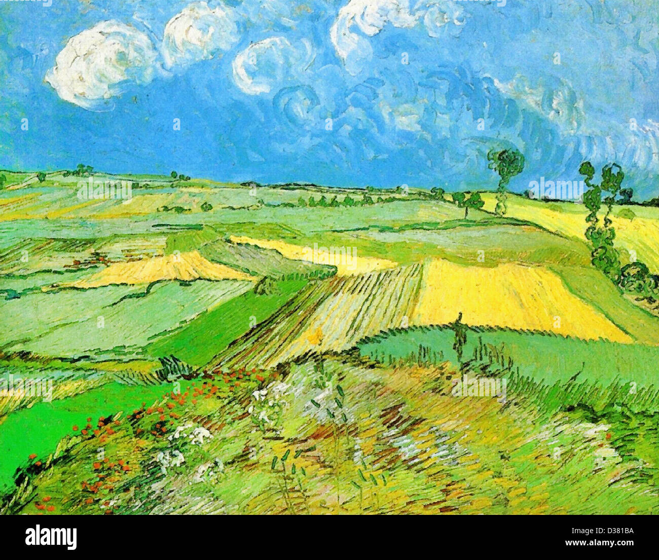Des champs de bl&eacute; &agrave; Auvers sous ciel assombri 1890 Vincent ...