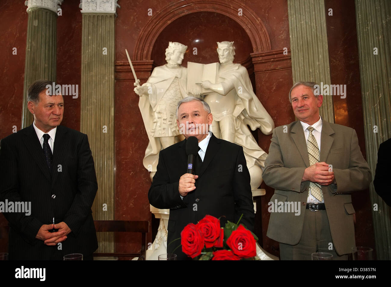 Poznan, Pologne, Jaroslaw Kaczynski, PiS la candidate aux élections présidentielles Banque D'Images
