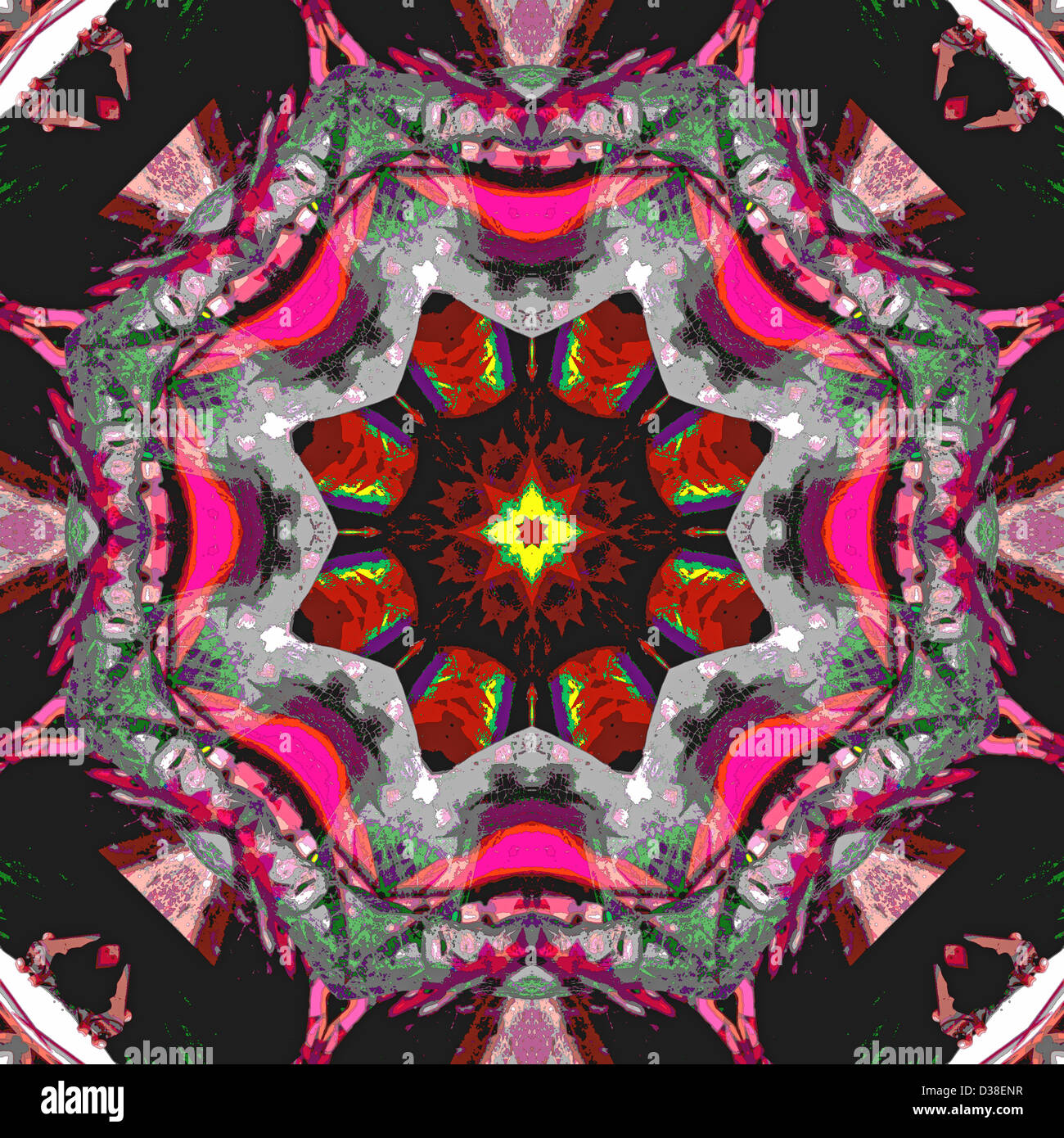 Kaléidoscope image créée dans Photoshop Banque D'Images