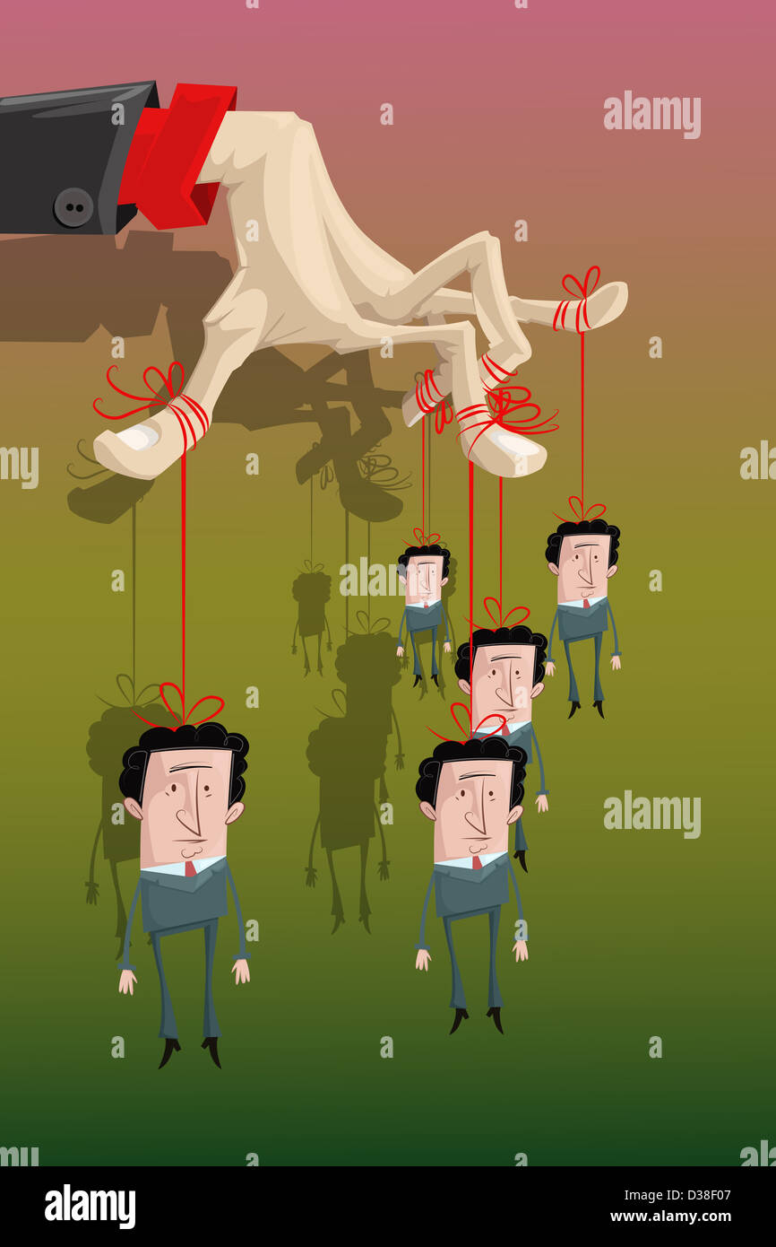 Image d'illustration de contrôler ses subordonnés représentant l'esclavage Banque D'Images