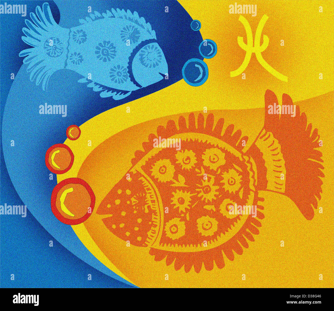 Verseau signe du zodiaque Banque D'Images