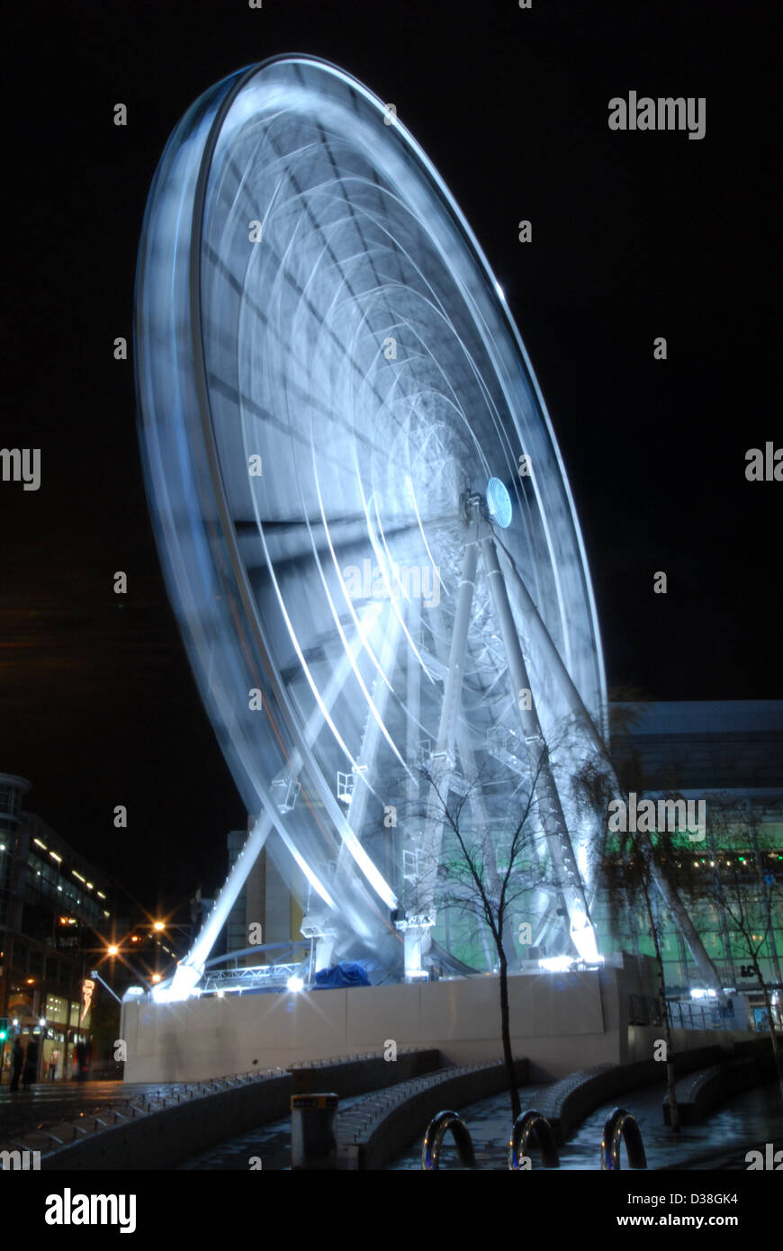 Grande roue Manchester, expositions, Banque D'Images