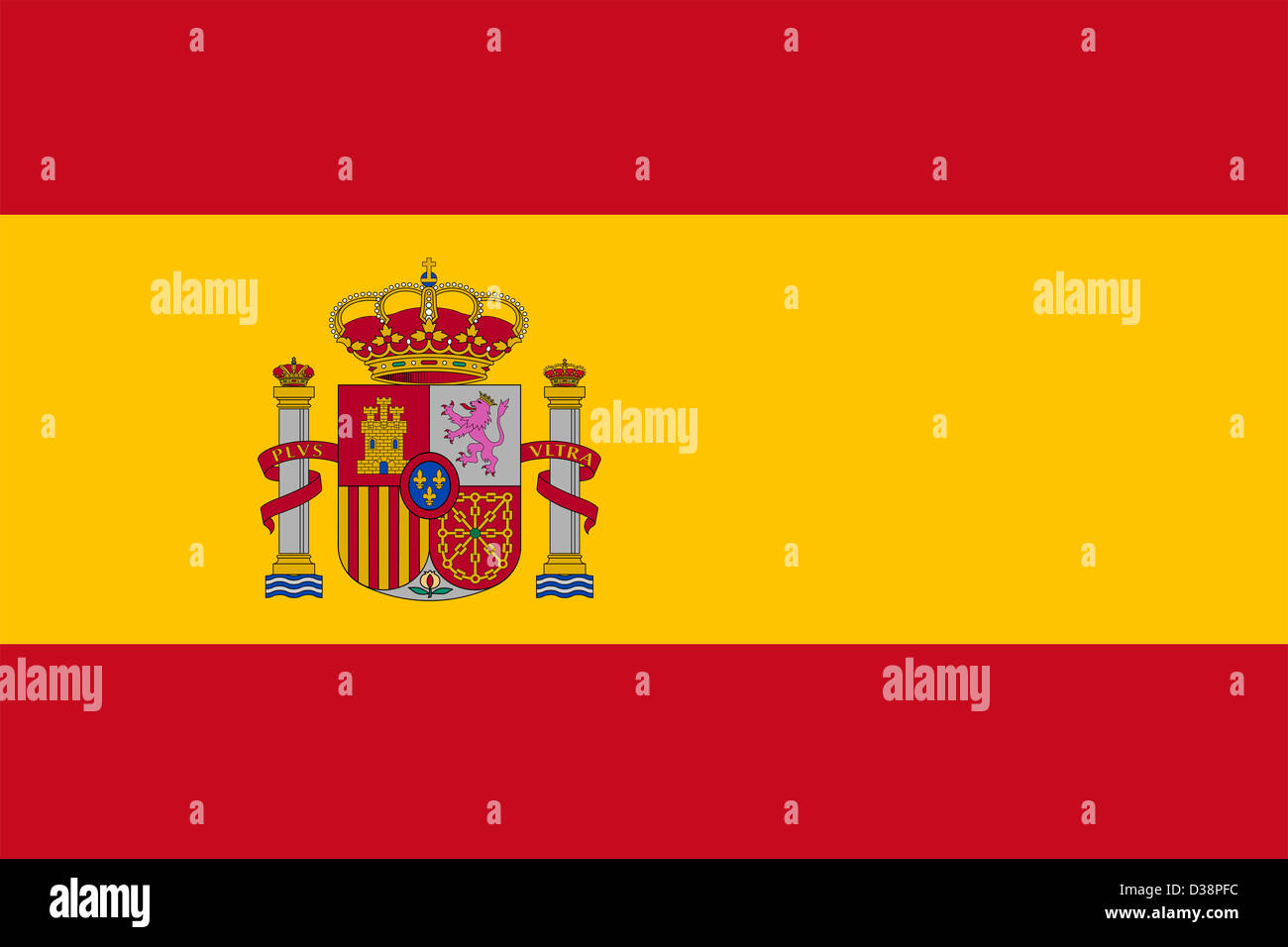 Pavillon de l’Espagne. Banque D'Images