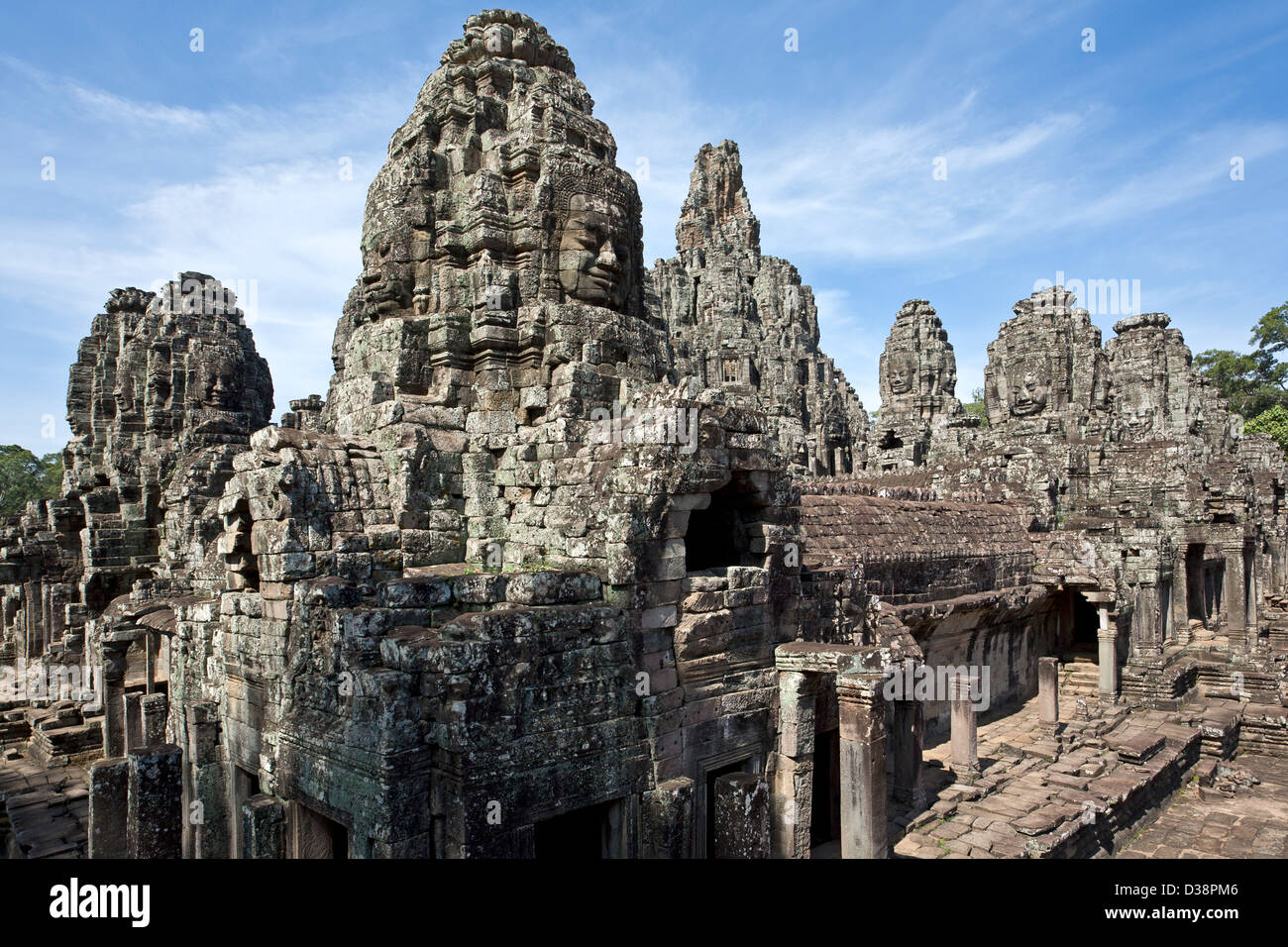 Temple Bayon. Angkor. Cambodge Banque D'Images