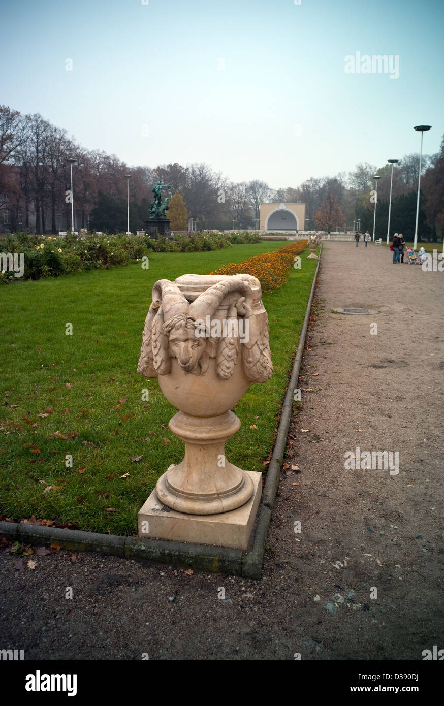 Poznan, Pologne, le parc Wilsona Banque D'Images