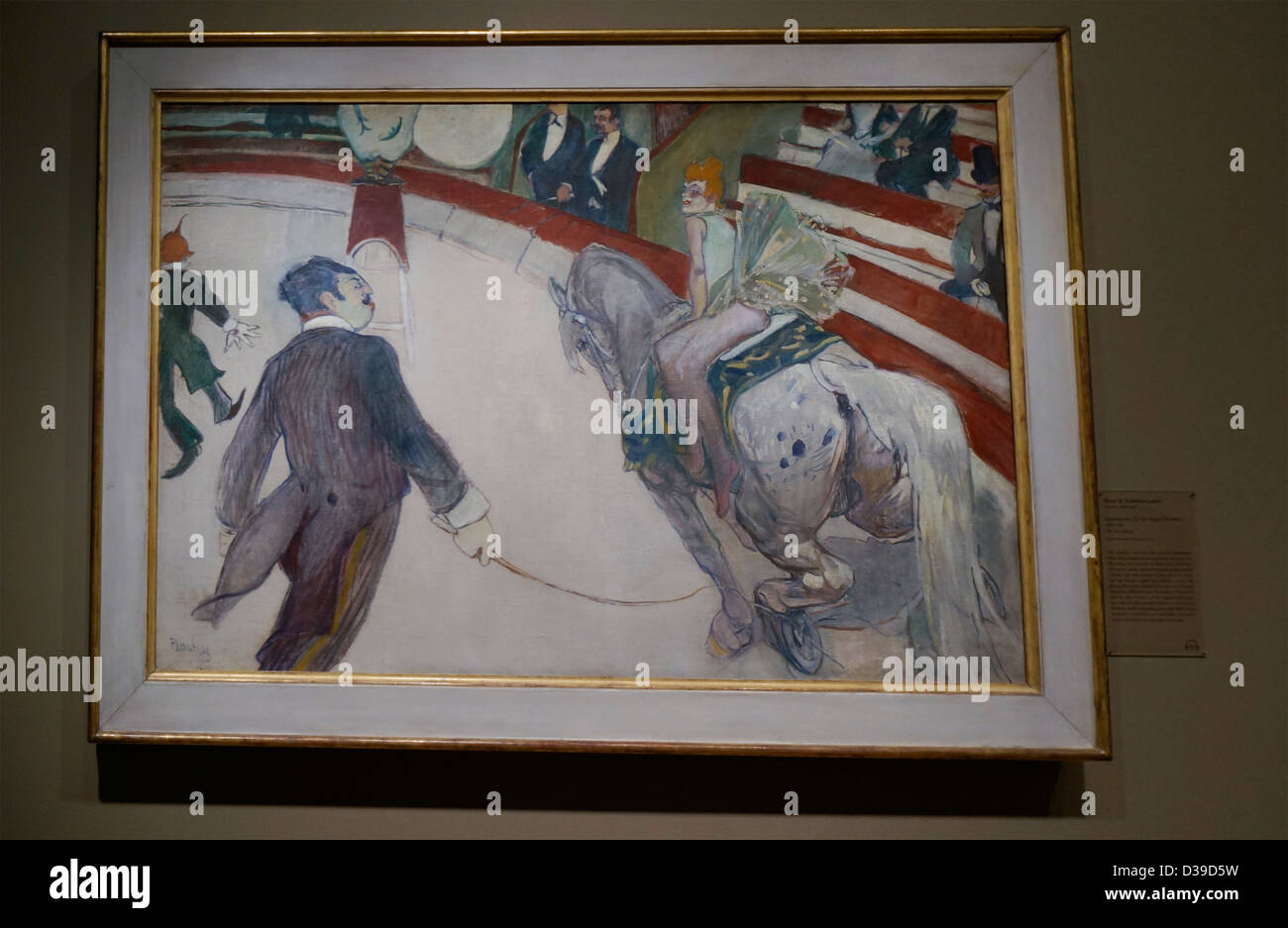 Art Institute de Chicago, Chicago, Illinois. Le peintre français Henri Latouse-Lautrec. 'Equestrienne (au Cirque Fernando)' Banque D'Images