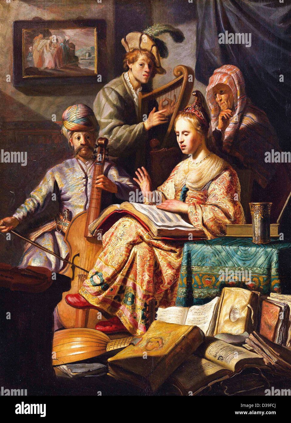 Rembrandt van Rijn, encore de l'allégorie. 1626 Huile sur panneau. Baroque. Galerie : Rijksmuseum Amsterdam. Banque D'Images