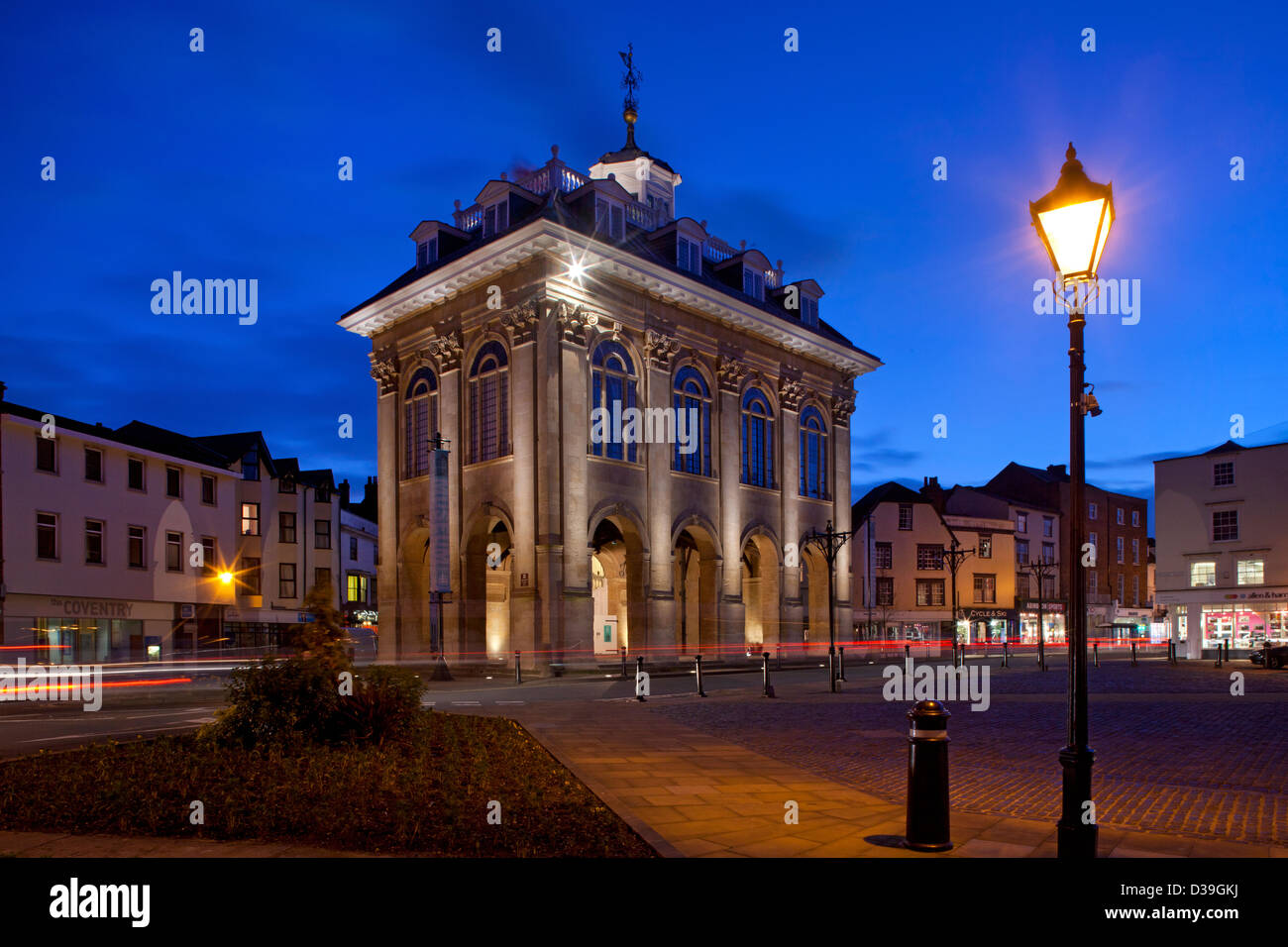 County Hall Museum at night, Abingdon, Oxfordshire, Angleterre Banque D'Images