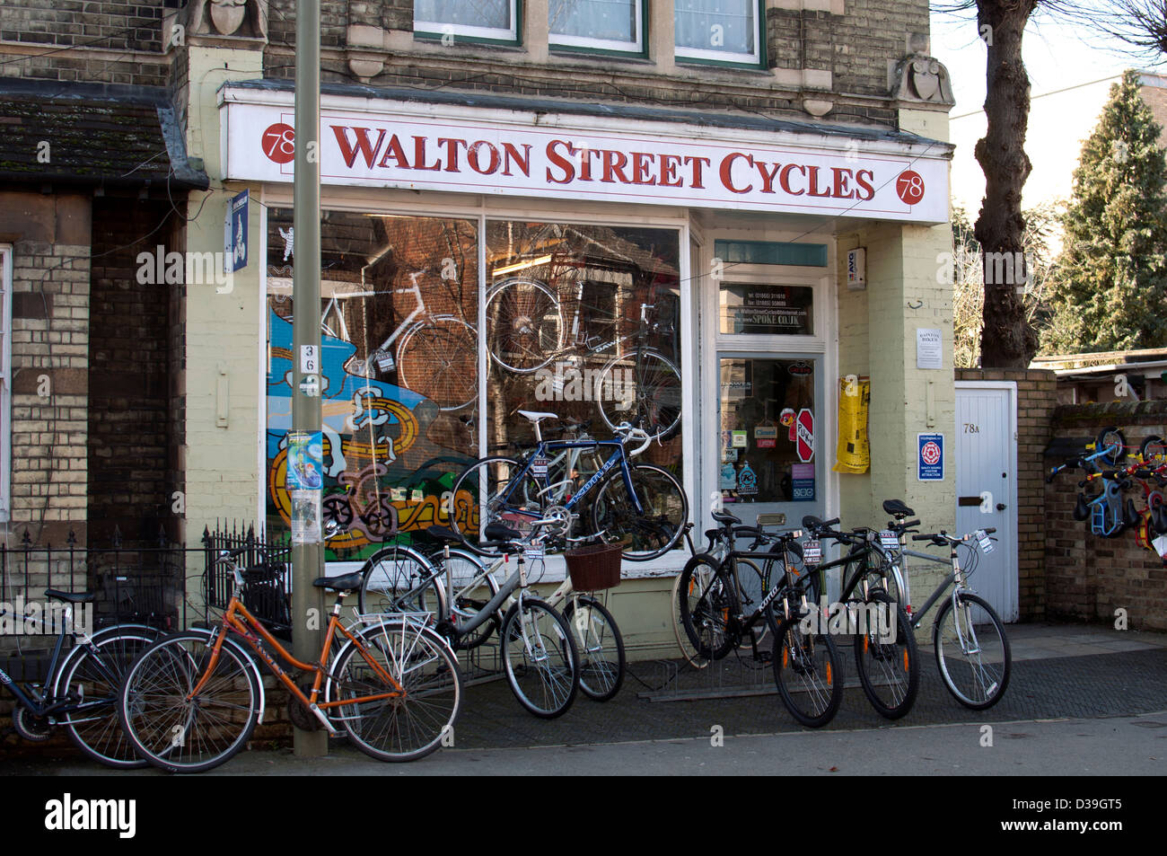 Walton Street Cycles, Jéricho, Oxford, UK Banque D'Images