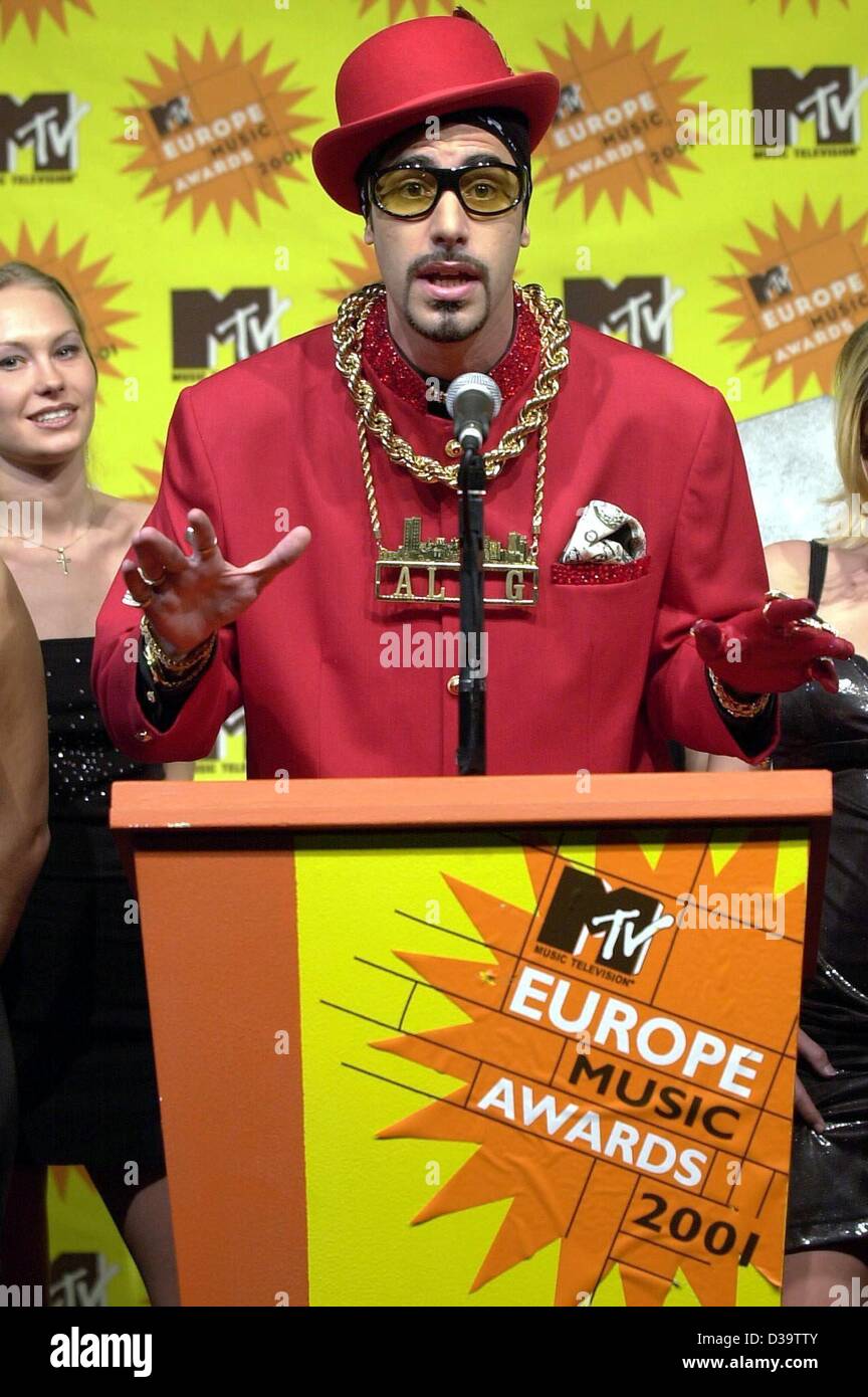 Le comédien britannique Ali G., représenté sur novembre 11,2001 à Frankfurt/Allemagne. L'artiste, qui a pris part à la musique, vidéo madones présentera le "MTV Europe Music Awards" qui a lieu à Francfort le 8 novembre. Banque D'Images