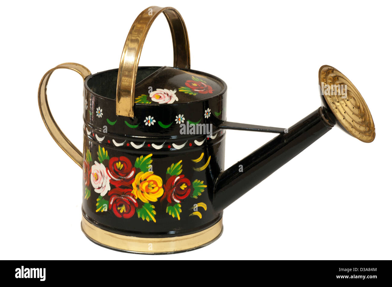 Arrosoir en métal coloré Banque D'Images