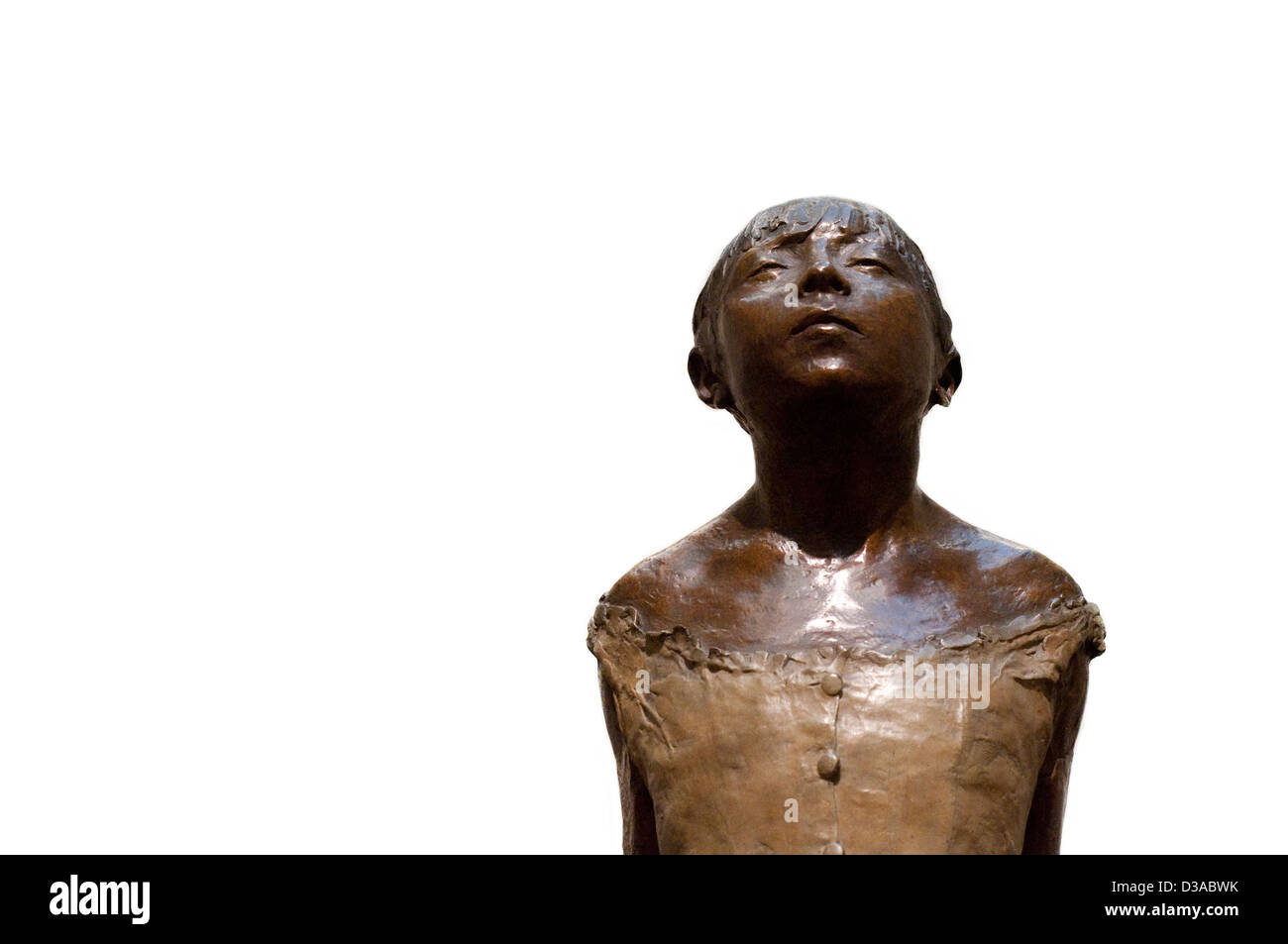 United States, New York, Manhattan, East Side, Metropolitan Museum of Art, Edgar Degas ballerine Sculpture artiste peu Banque D'Images