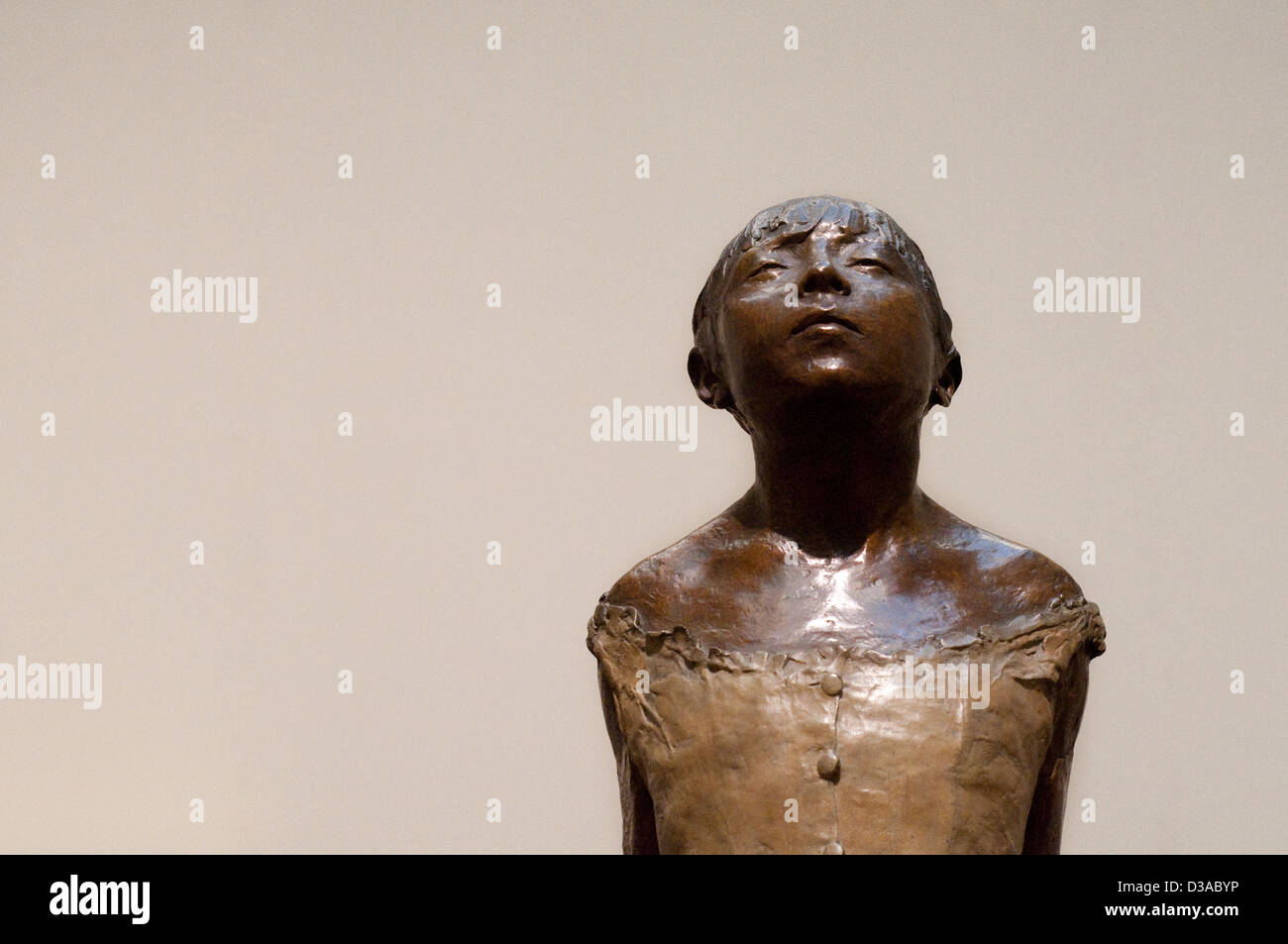 United States, New York, Manhattan, East Side, Metropolitan Museum of Art, Edgar Degas ballerine Sculpture artiste peu Banque D'Images