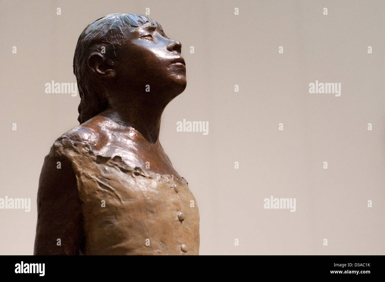 United States, New York, Manhattan, East Side, Metropolitan Museum of Art, Edgar Degas ballerine Sculpture artiste peu Banque D'Images