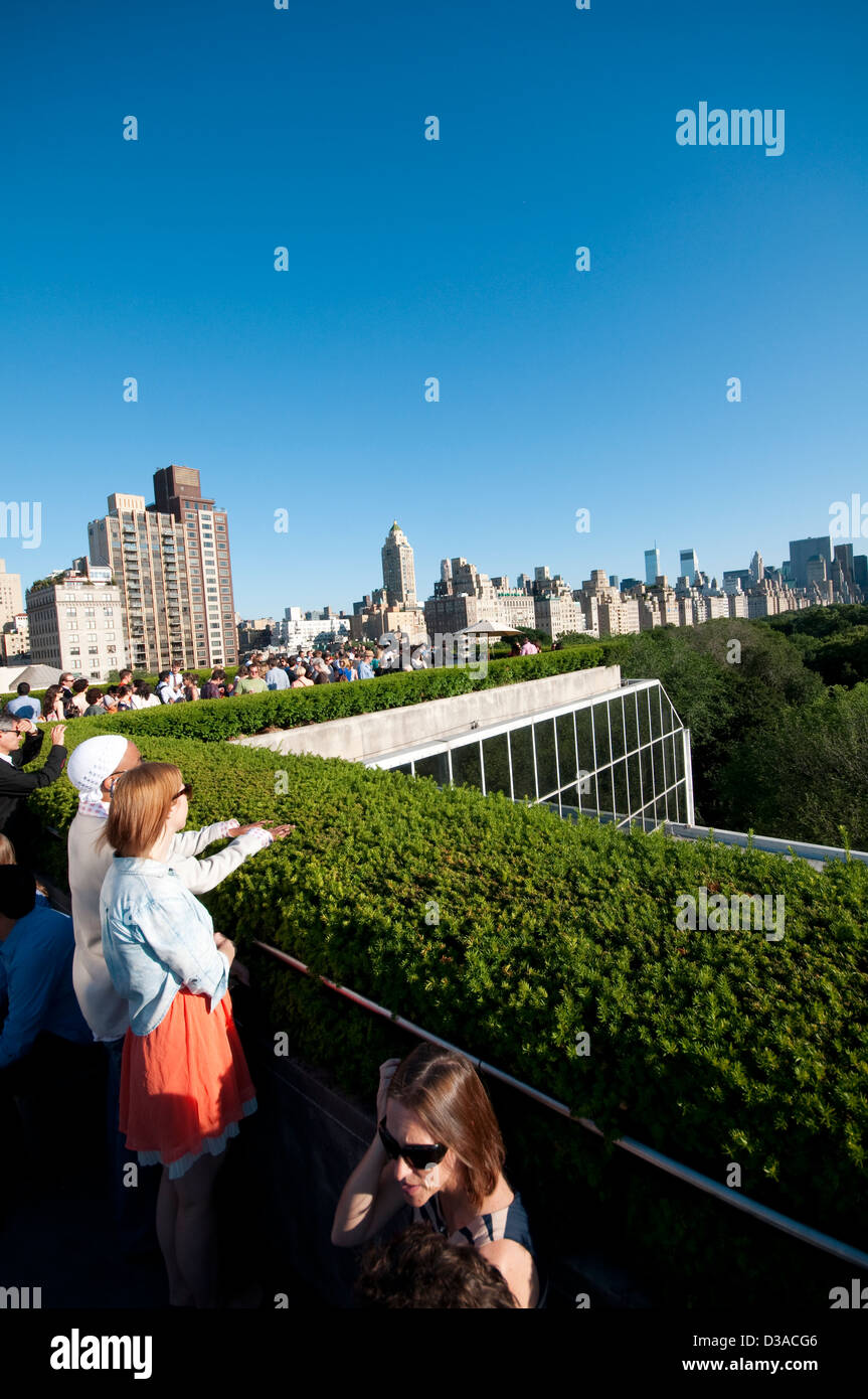 United States, New York, Manhattan, East Side, Metropolitan Museum of Art, le jardin sur le toit Banque D'Images