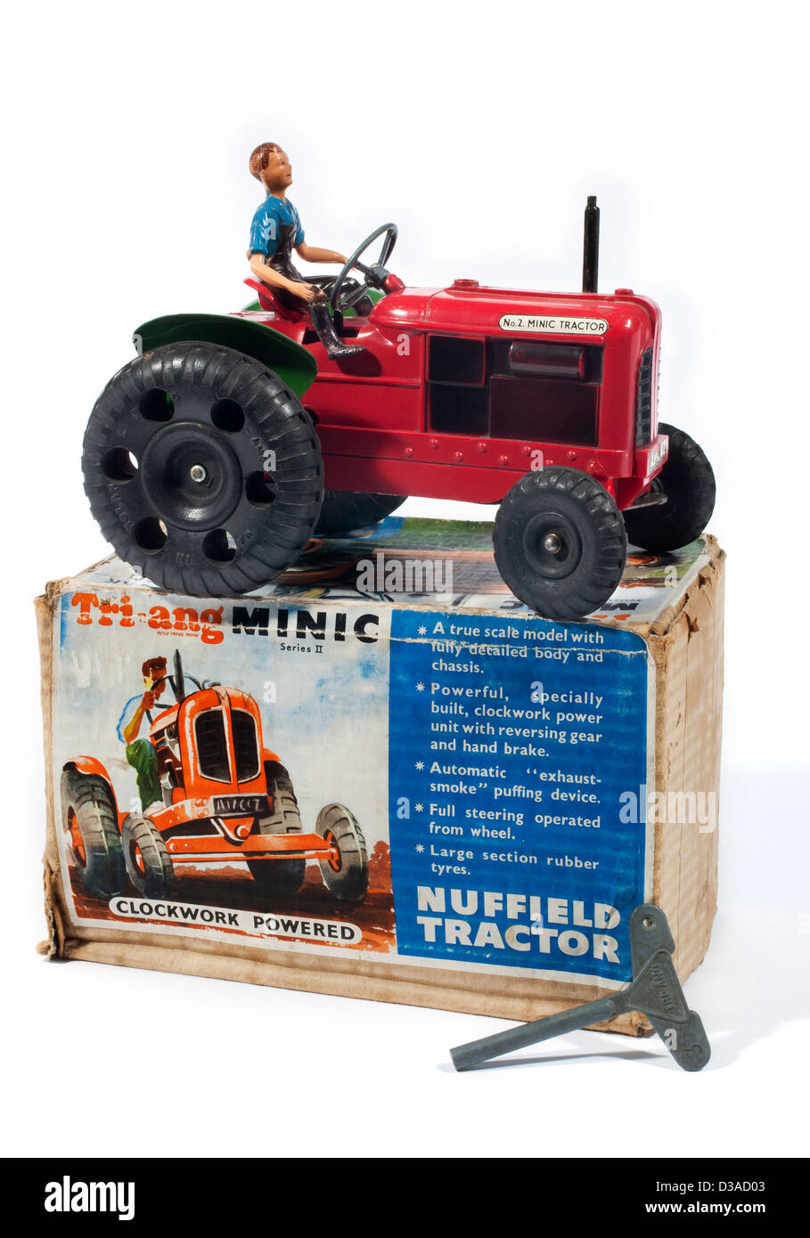 La série tri-ang Minic 2 tracteur Nuffield Banque D'Images
