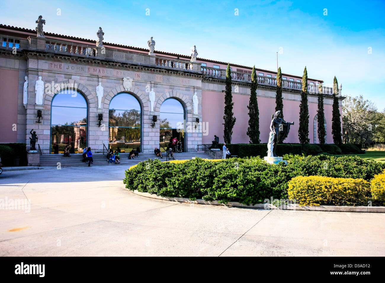 Le musée d'art, dans les motifs de la Ringling Estate à Sarasota FL Banque D'Images