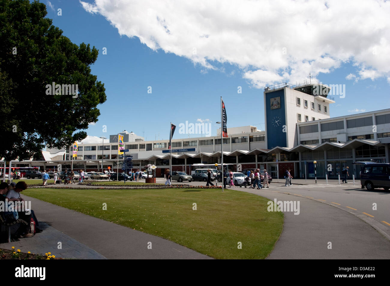 Aéroport de Christchurch, Nouvelle-Zélande Banque D'Images