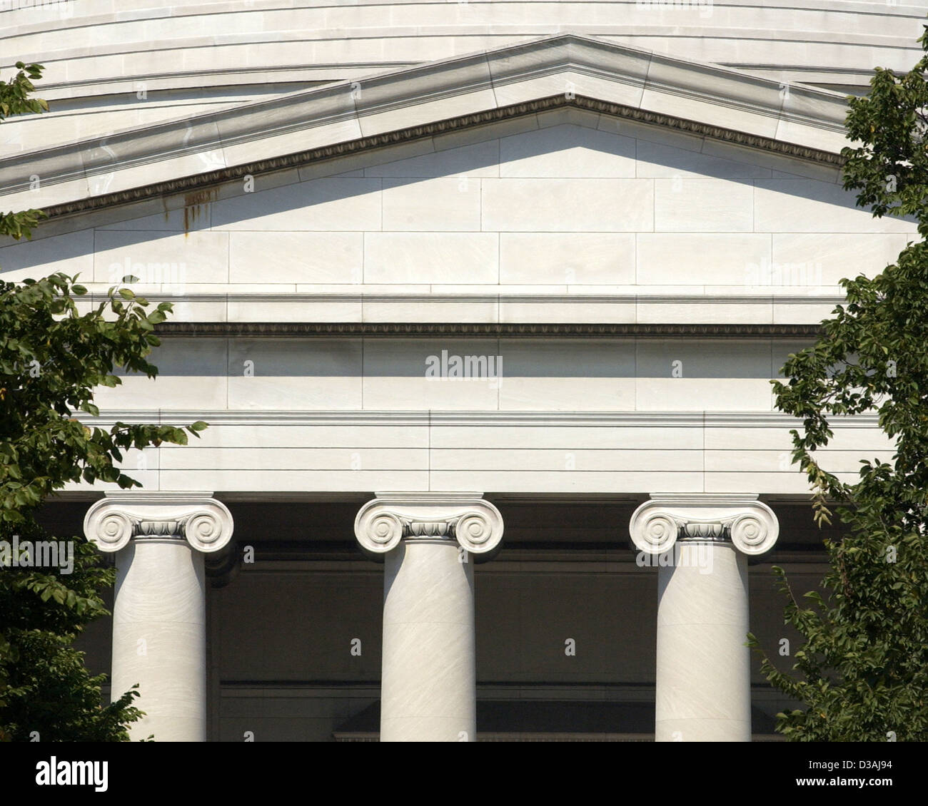 National Gallery of Art Washington DC, la conception des bâtiments, Washington DC, Banque D'Images