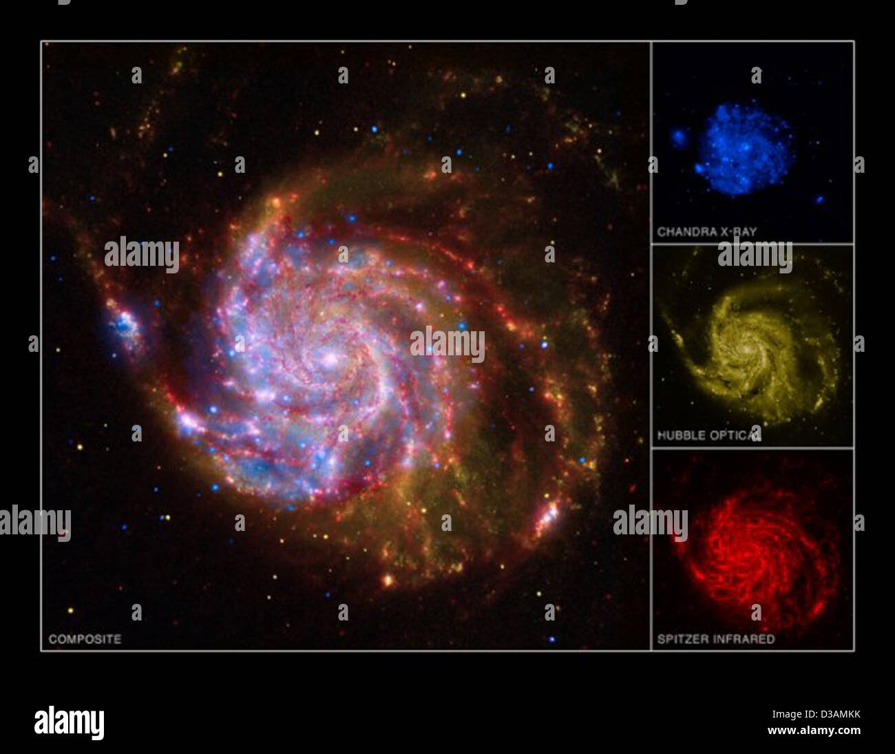 Année internationale de l'astronomie (NASA, Chandra, 2/10/09) Banque D'Images