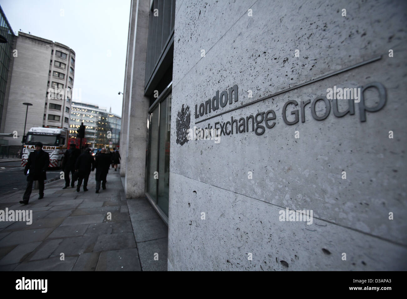 Bourse de Londres dans la ville de Londres. Banque D'Images