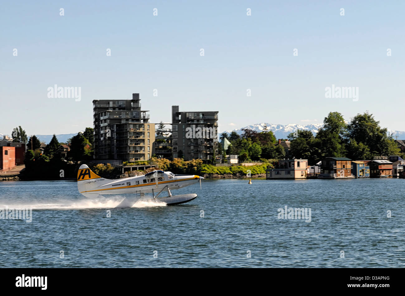 Harbour Air plan de l'eau prendre au décollage décollage port intérieur de l'île de Vancouver Victoria Transport Transport Banque D'Images