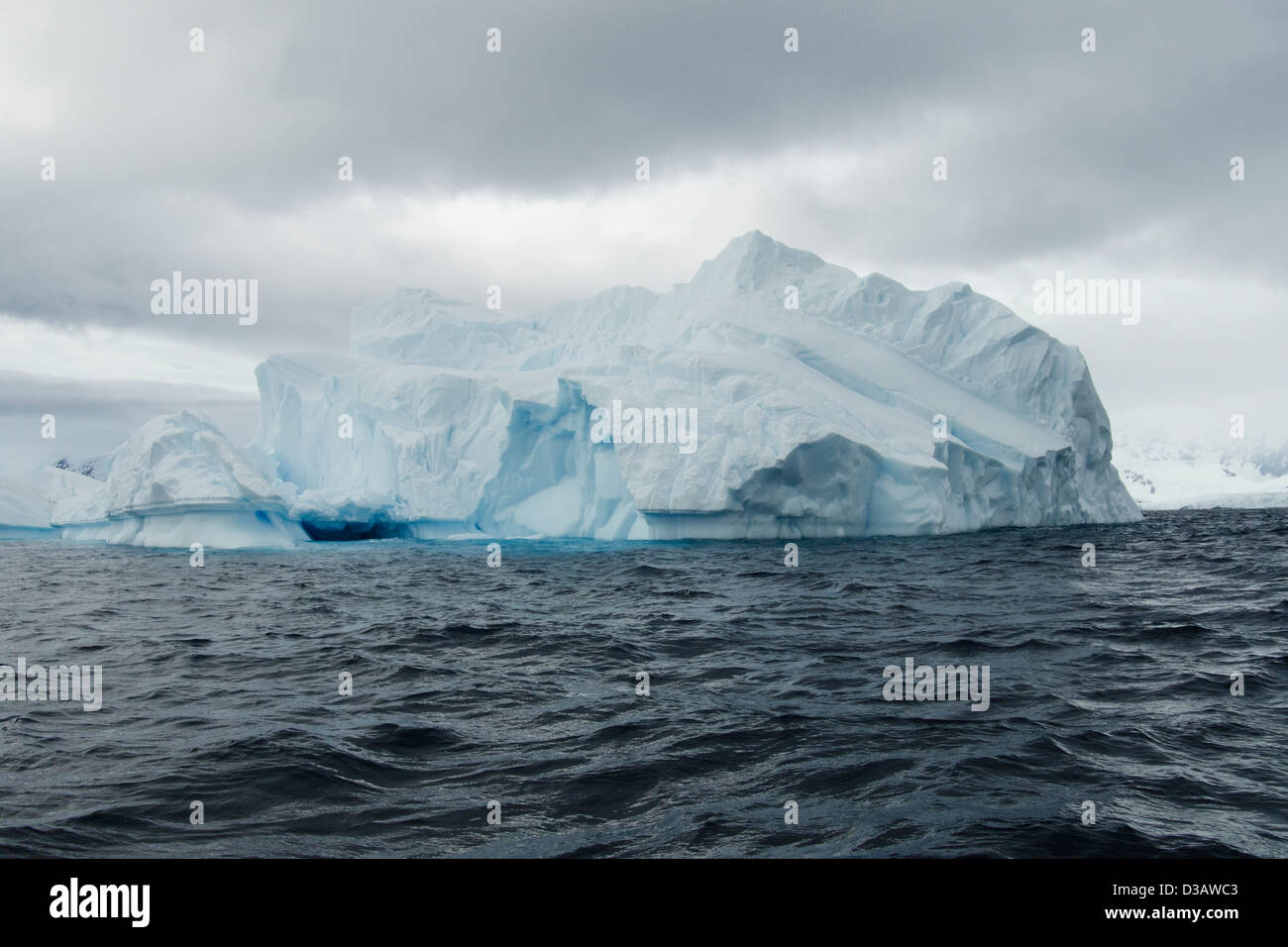Iceberg. Péninsule antarctique. Banque D'Images
