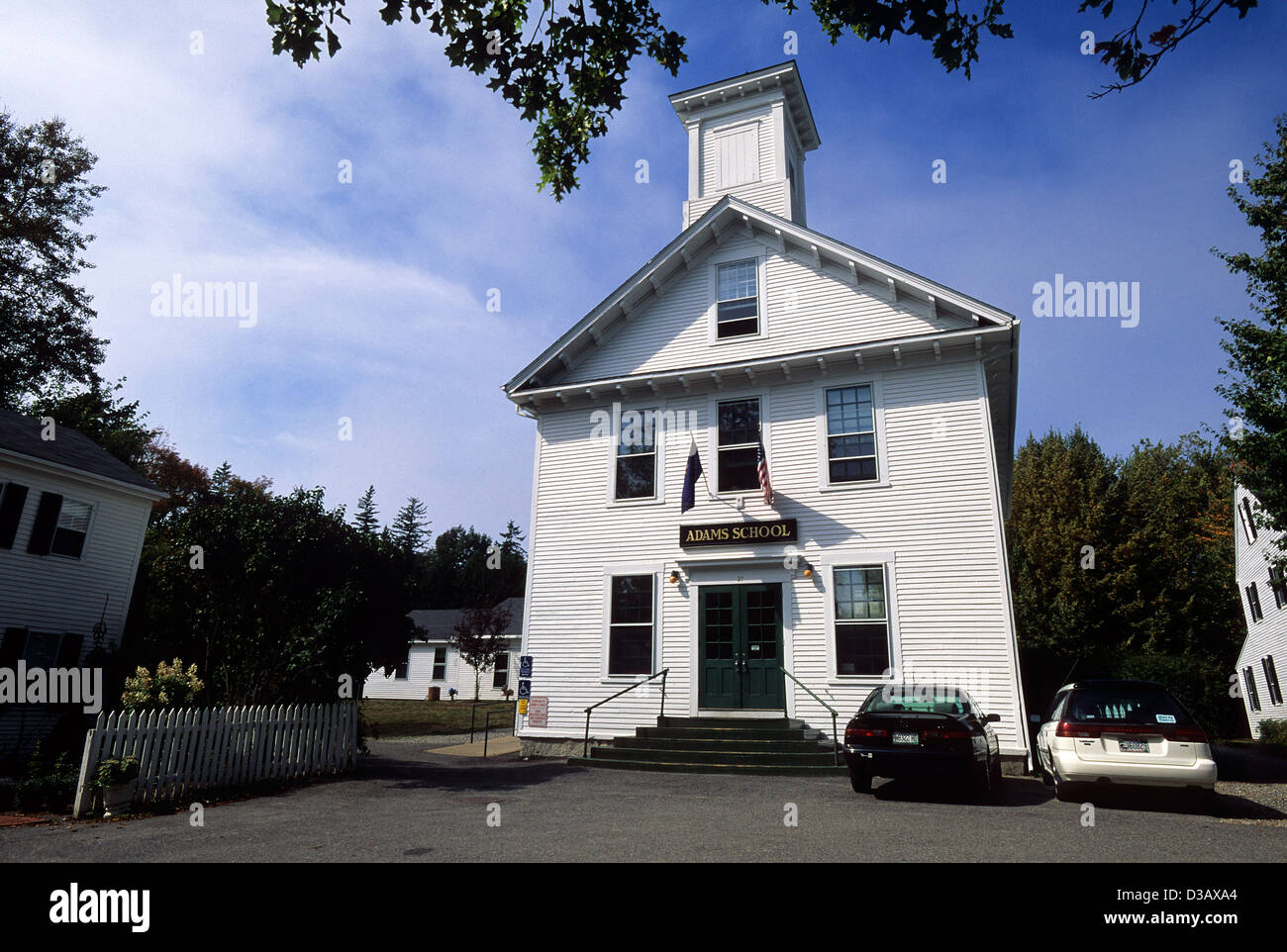 Elk282-1660 Maine, Blue Hill, la péninsule de Castine, Adams School Banque D'Images