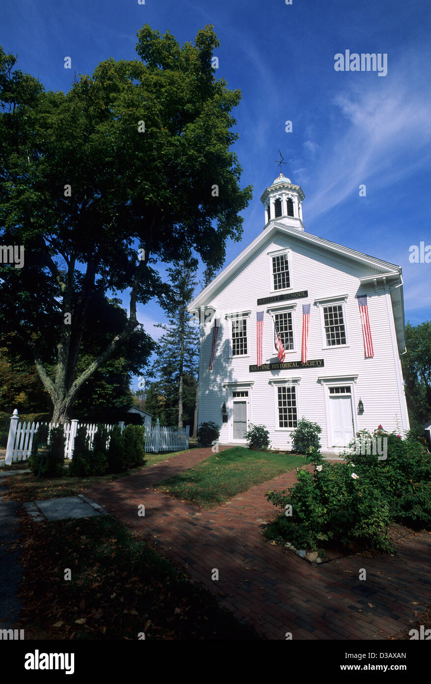 Elk282-1664v Maine, Blue Hill, la péninsule de Castine, Historical Society Banque D'Images