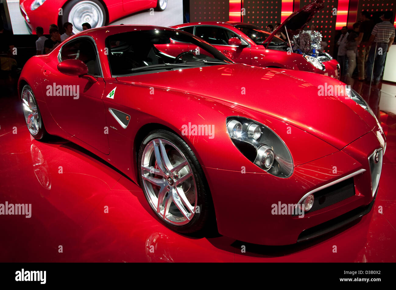 Francfort - Septembre 20 : Nouvelle Alfa Romeo 8C Competizione sur 63ème IAA (Internationale Automobil Ausstellung) le 20 septembre Banque D'Images