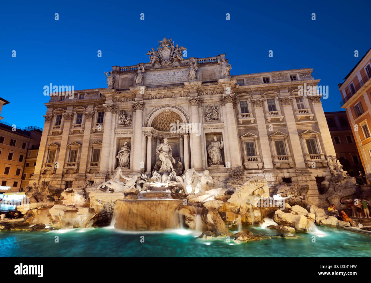 Fontaine de Trevi, Rome - Italie. Banque D'Images