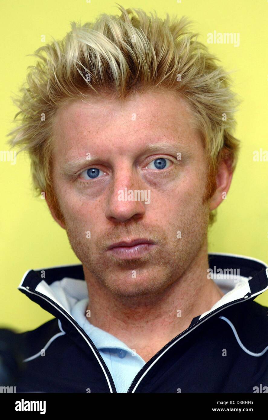 (Afp) - l'ex-star du tennis allemand Boris Becker, représenté à Hambourg, le 8 mai 2003. Banque D'Images