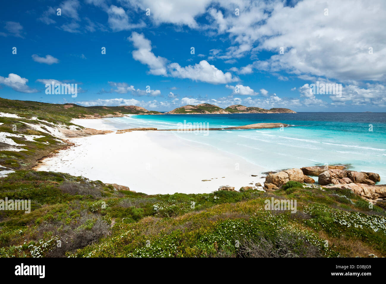 Plage isolée à Lucky Bay. Cape Le Grand National Park, Esperance, Western Australia, Australia Banque D'Images