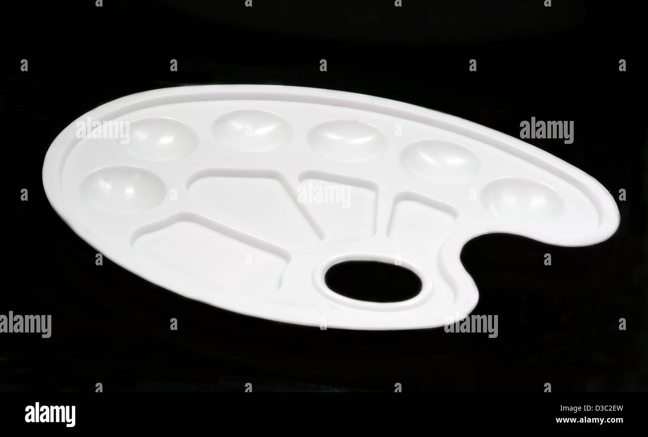 Palette de couleurs sur fond noir Banque D'Images