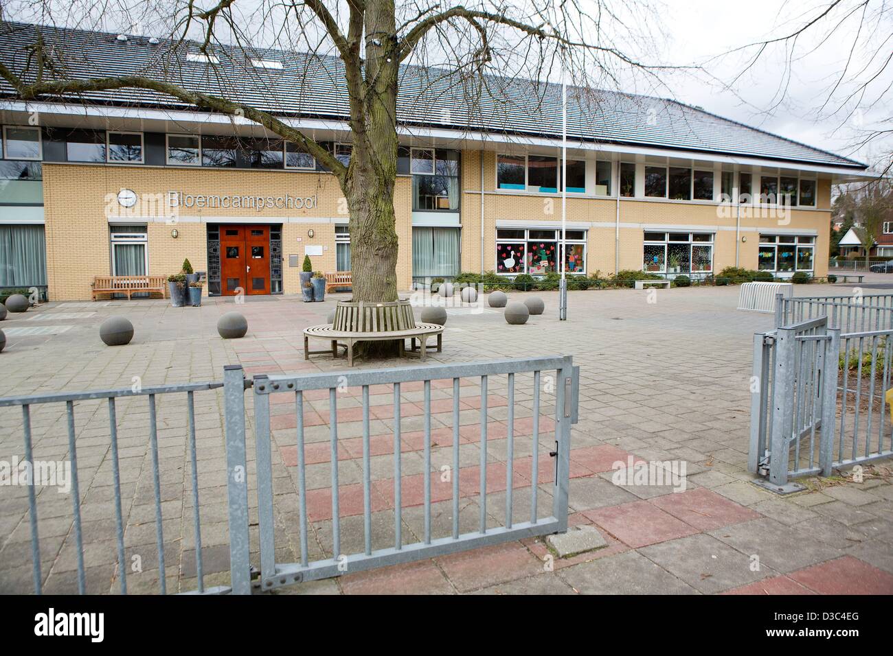 Le Bloemcamschool, une école primaire de la princesse Amalia (2003), La Princesse Alexia (2005) et la Princesse Ariane (2007), est représentée dans la région de Wassenaar, Pays-Bas, le 09 février 2013. Photo : Patrick van Katwijk Pays-bas / OUT Banque D'Images