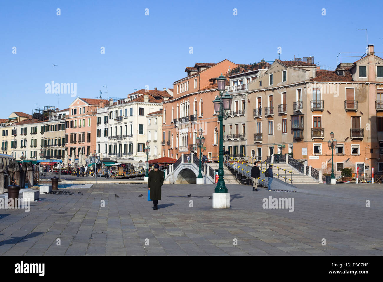 Vue sur le Grand Canal de Venise Italie Ville d'amortissement Banque D'Images