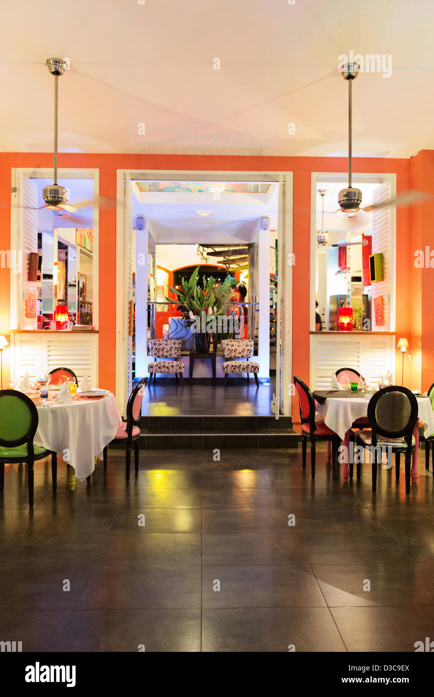 Suite Villa Hôtel de luxe et restaurant, Martinique, Petites Antilles, mer des Caraïbes, France Banque D'Images