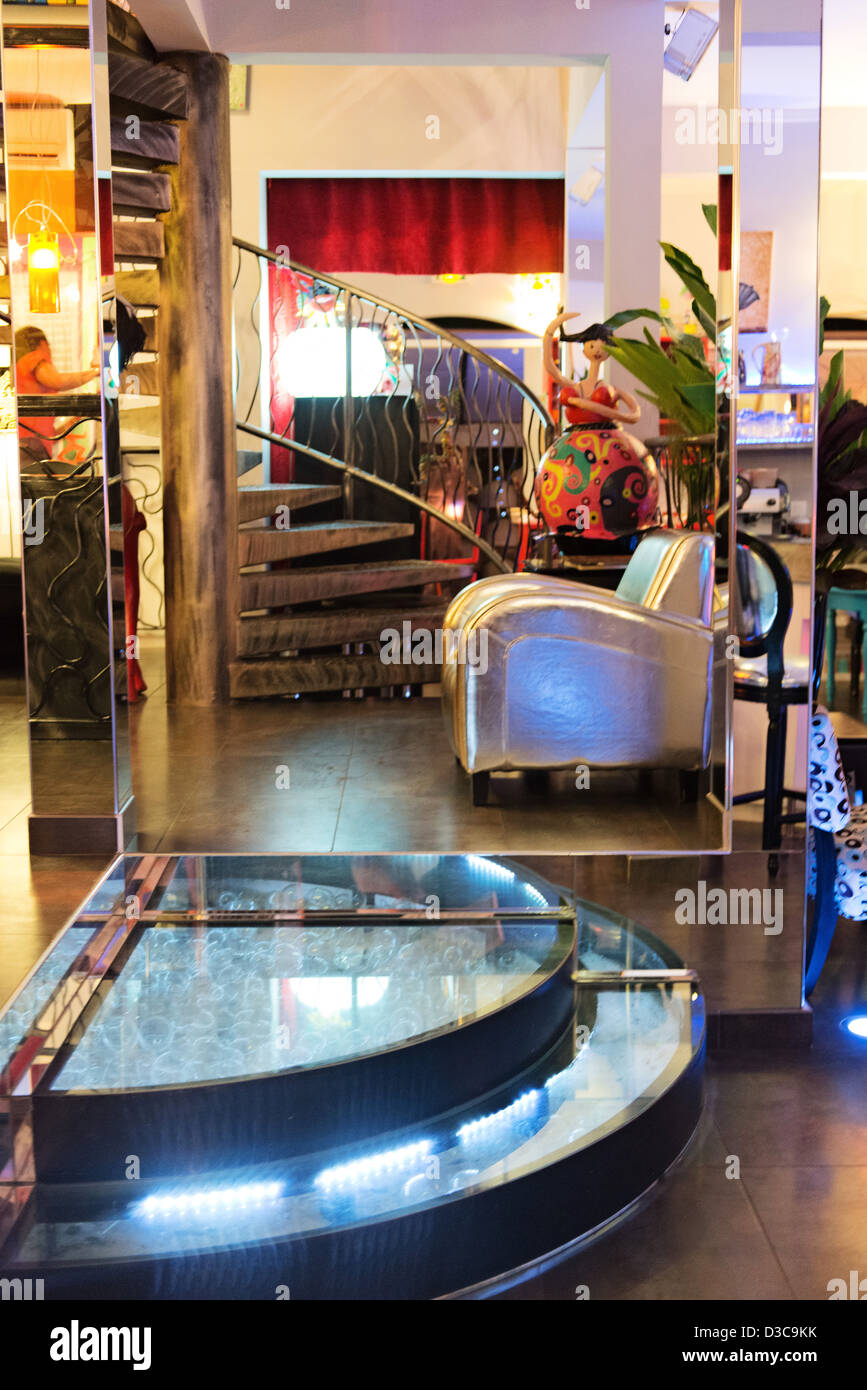 Suite Villa Hôtel de luxe et restaurant, Martinique, Petites Antilles, mer des Caraïbes, France Banque D'Images