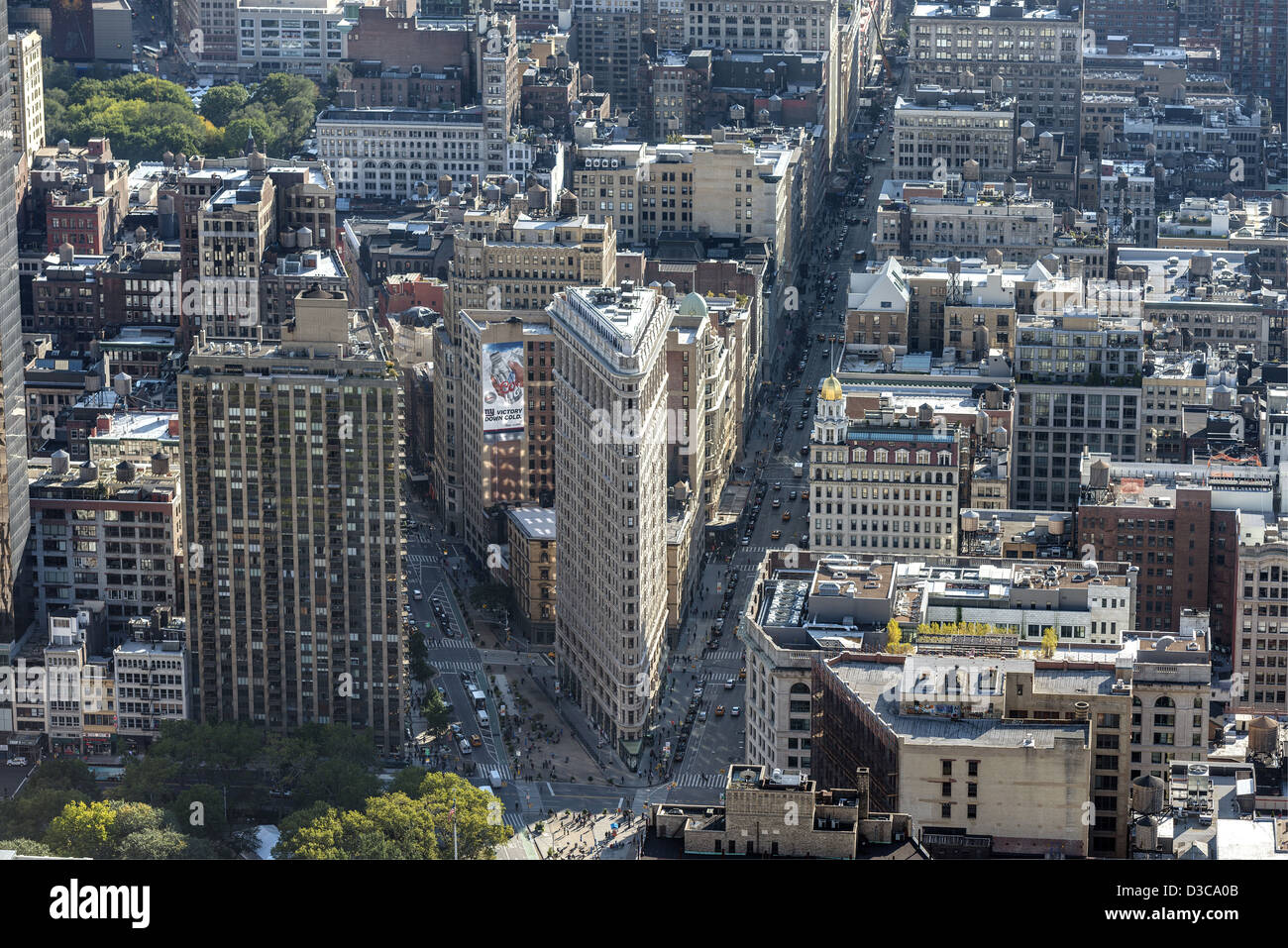Flatiron Building de l'Empire State Building, Manhattan, New York City Banque D'Images