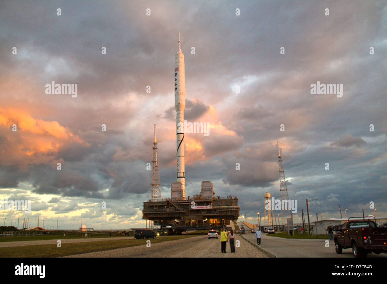 Ares I-X : Une nouvelle aube (NASA, 10/20/09) Banque D'Images